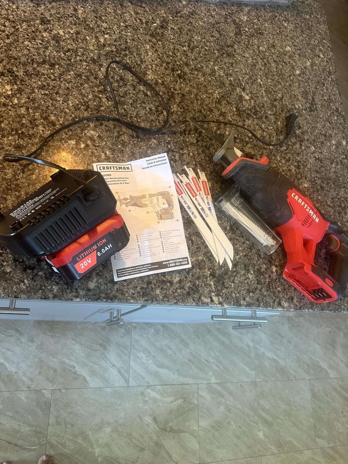 CRAFTSMAN V20 Reciprocating Saw, Cordless, 3,000 RPM, Variable Speed Trigger, Quick Easy Blade Change, Bare Tool Only (CMCS300B) customer photo 2