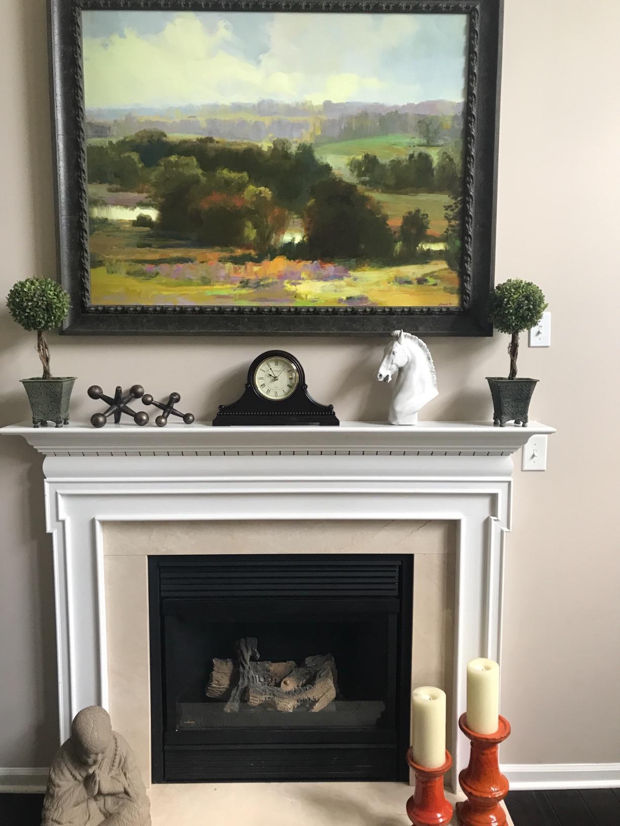 Mantel Clocks, Battery Operated, Silent Wood Table Clock with Westminster Chimes On The Hour, Solid Wooden Shelf Chiming Mantle Clock, 9