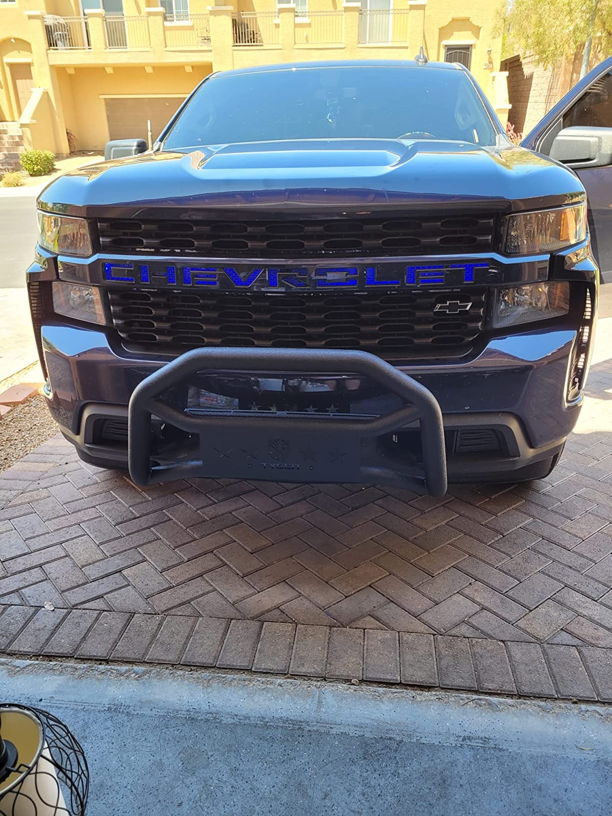 Tyger Auto TG-GD6C60508 Front Bumper Guard Compatible with 2019-2026 Chevy Silverado 1500; 2022 Silverado 1500 LTD (Not fit 2019-2021 LD) | Textured Black | Light Mount | Bull Bar customer photo 1