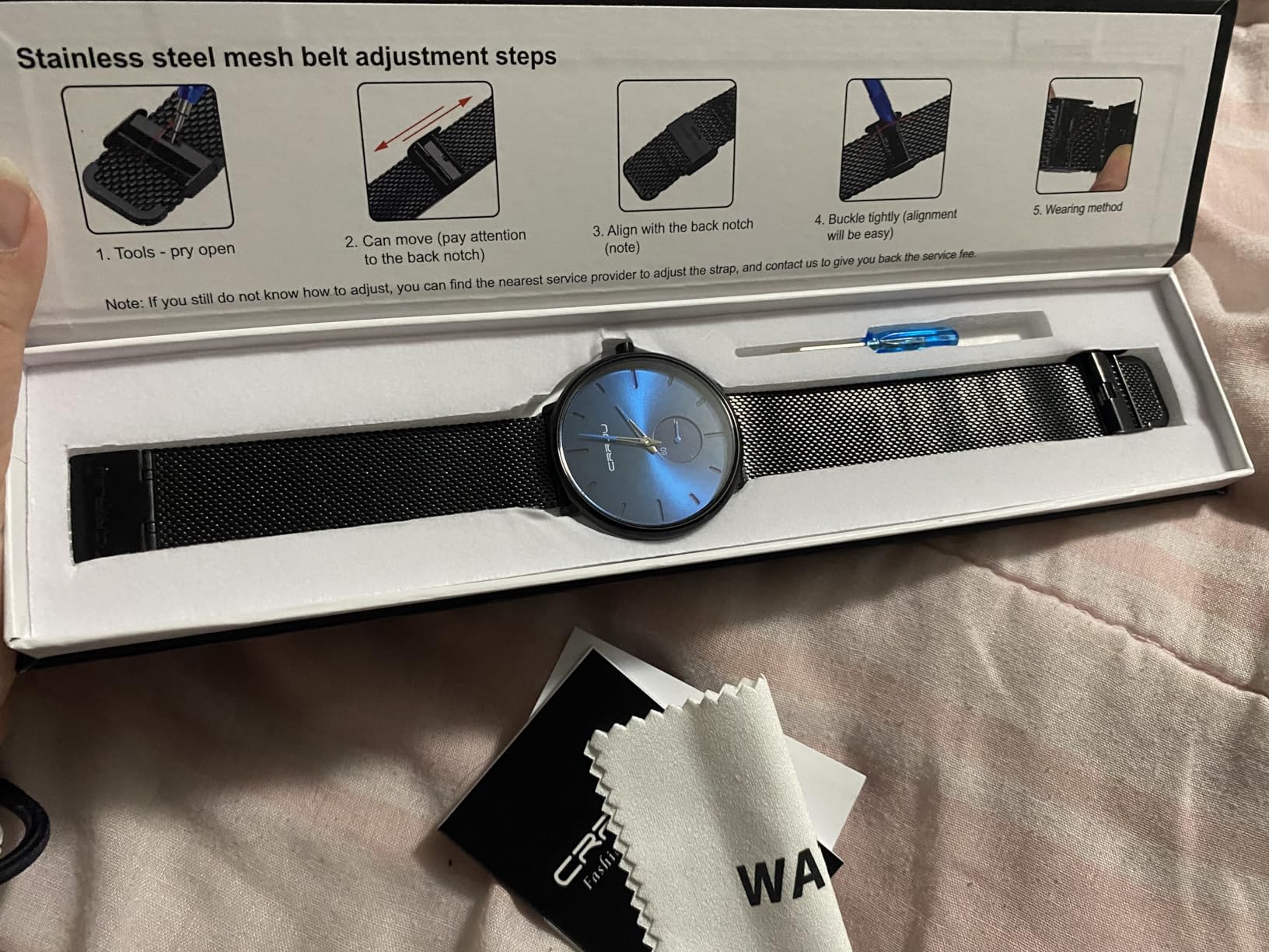 Mens Watches Ultra-Thin Minimalist Waterproof - Fashion Wrist Watch for Men Unisex Dress with Stainless Steel Mesh Band customer photo 1