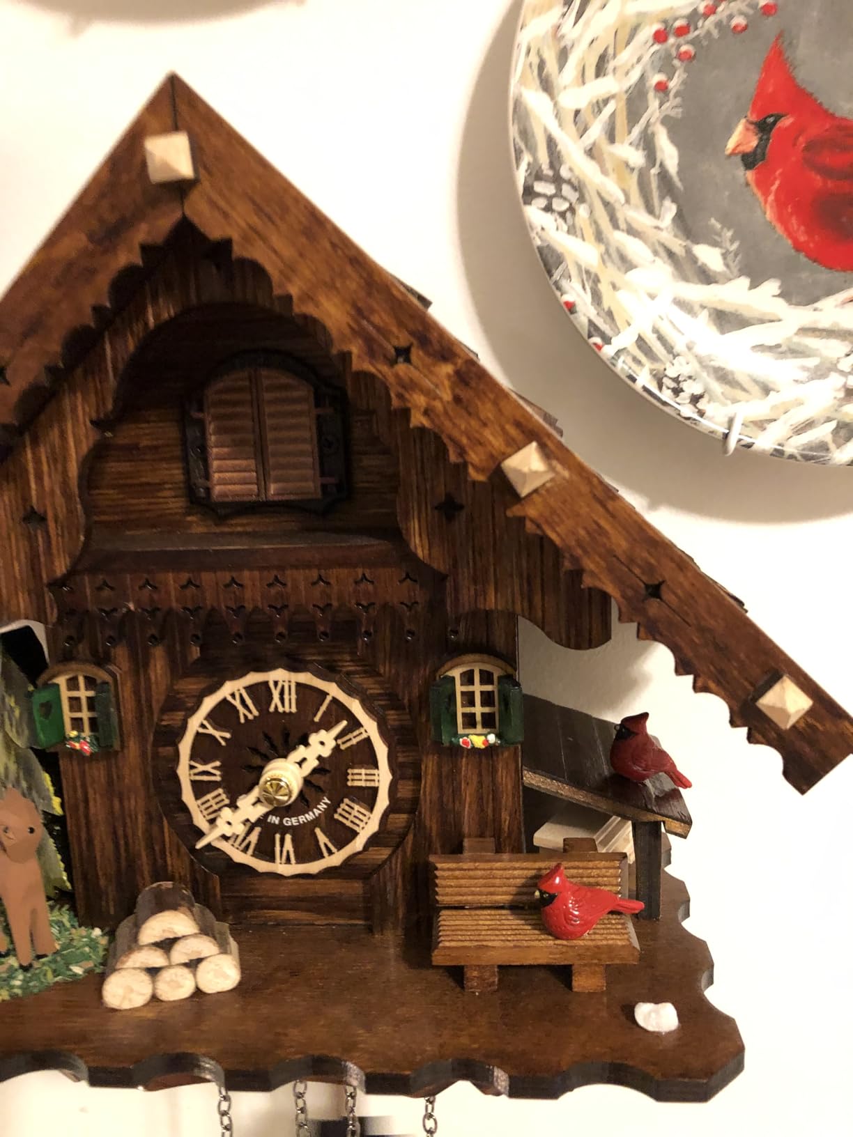 Kintrot Cuckoo Clock for Wall: A Happy Family with a Cute Puppy customer photo 1