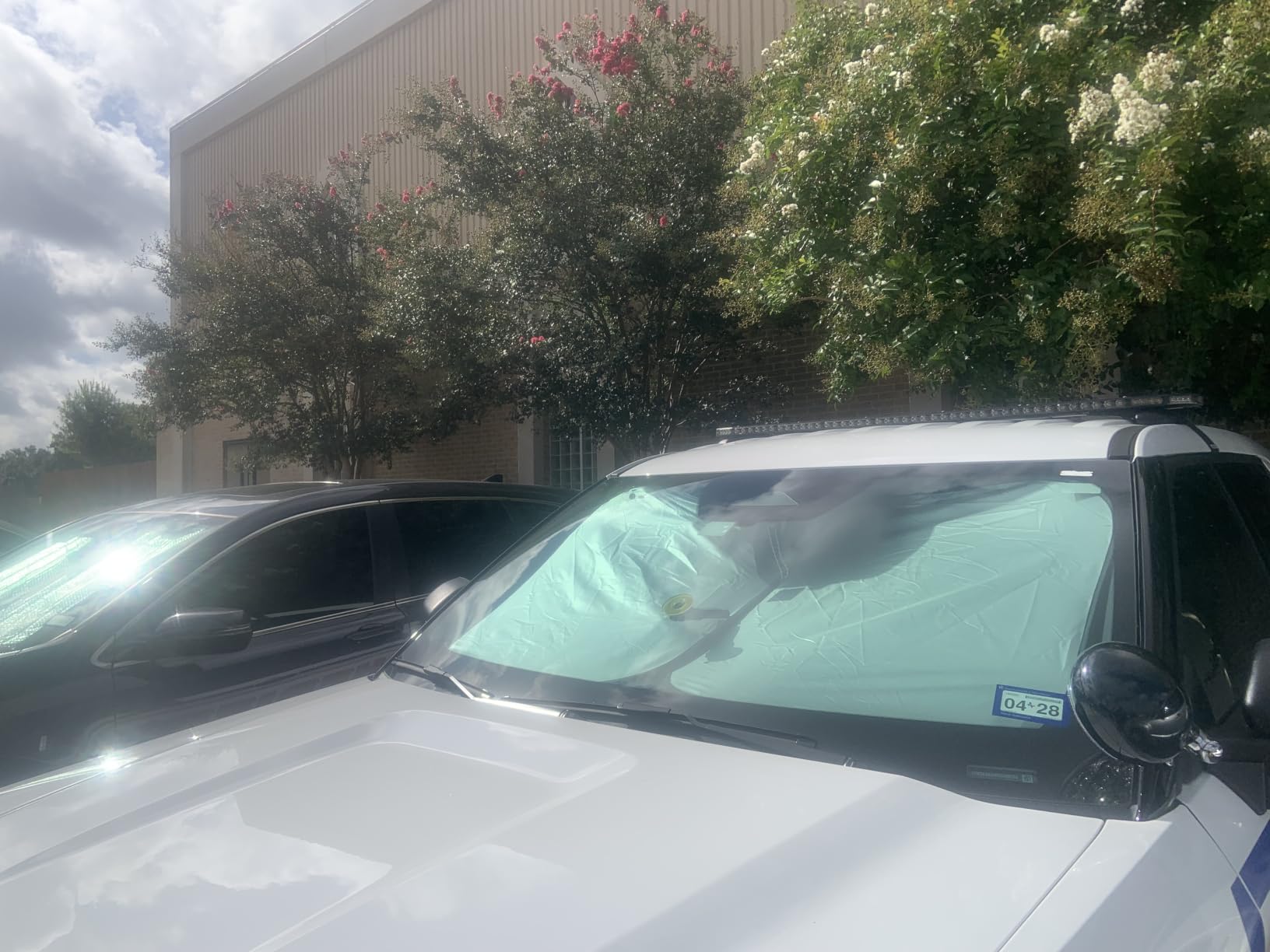 Magnelex Windshield Sun Shade - Reflective Fabric Blocks Sun and Keeps Your Vehicle Cool, Foldable Sun Shield for Car (Universal Fit) customer photo 1