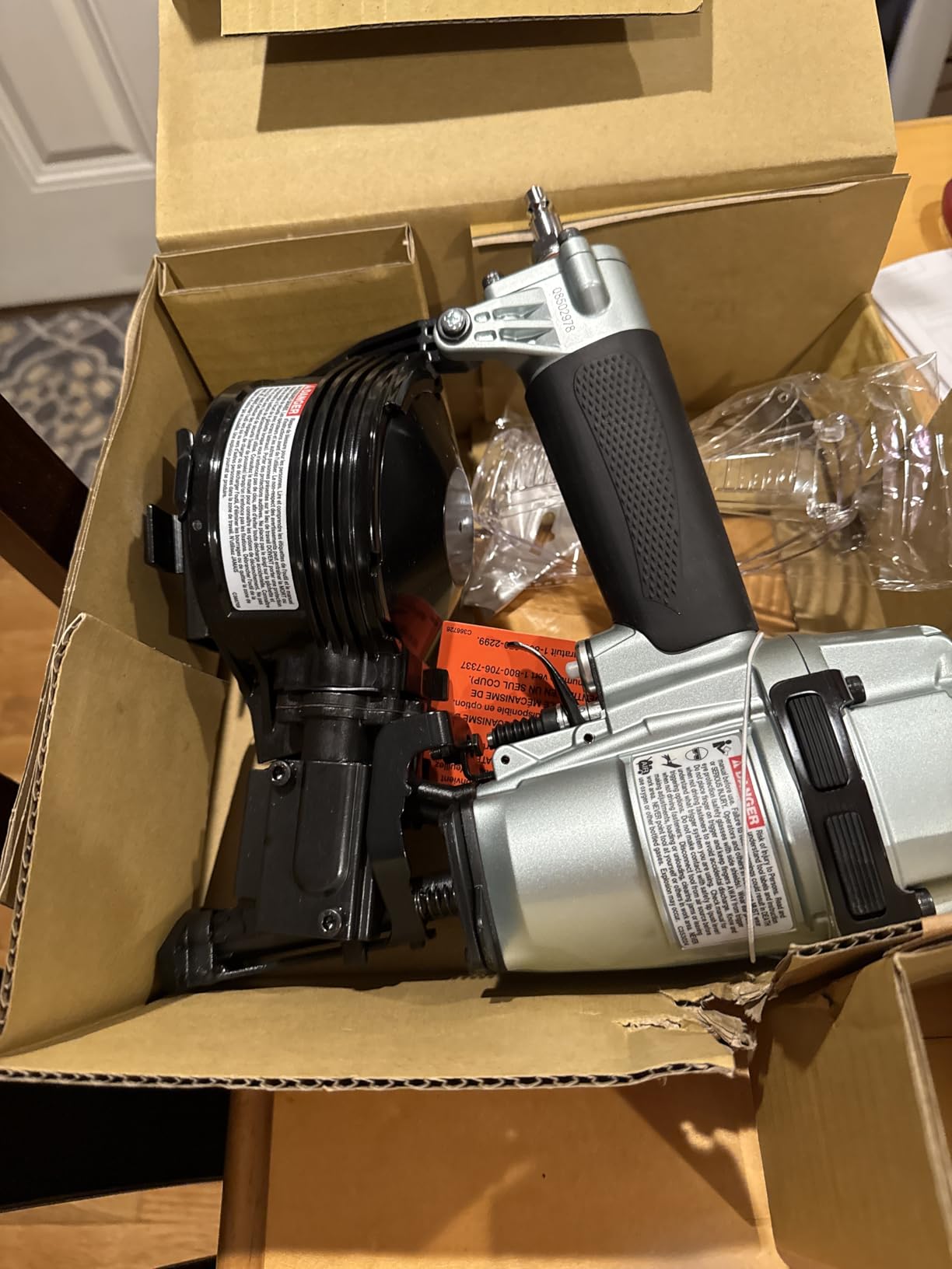 Metabo HPT Pneumatic Roofing Nailer, 16 Degree Asphalt Shingles, NV45AB2 | Drives Nails 7/8 to 1-3/4 in, Coil Nail Magazine, Pro-Grade Power Tool for Fast Shingle Fastening Tasks customer photo 2
