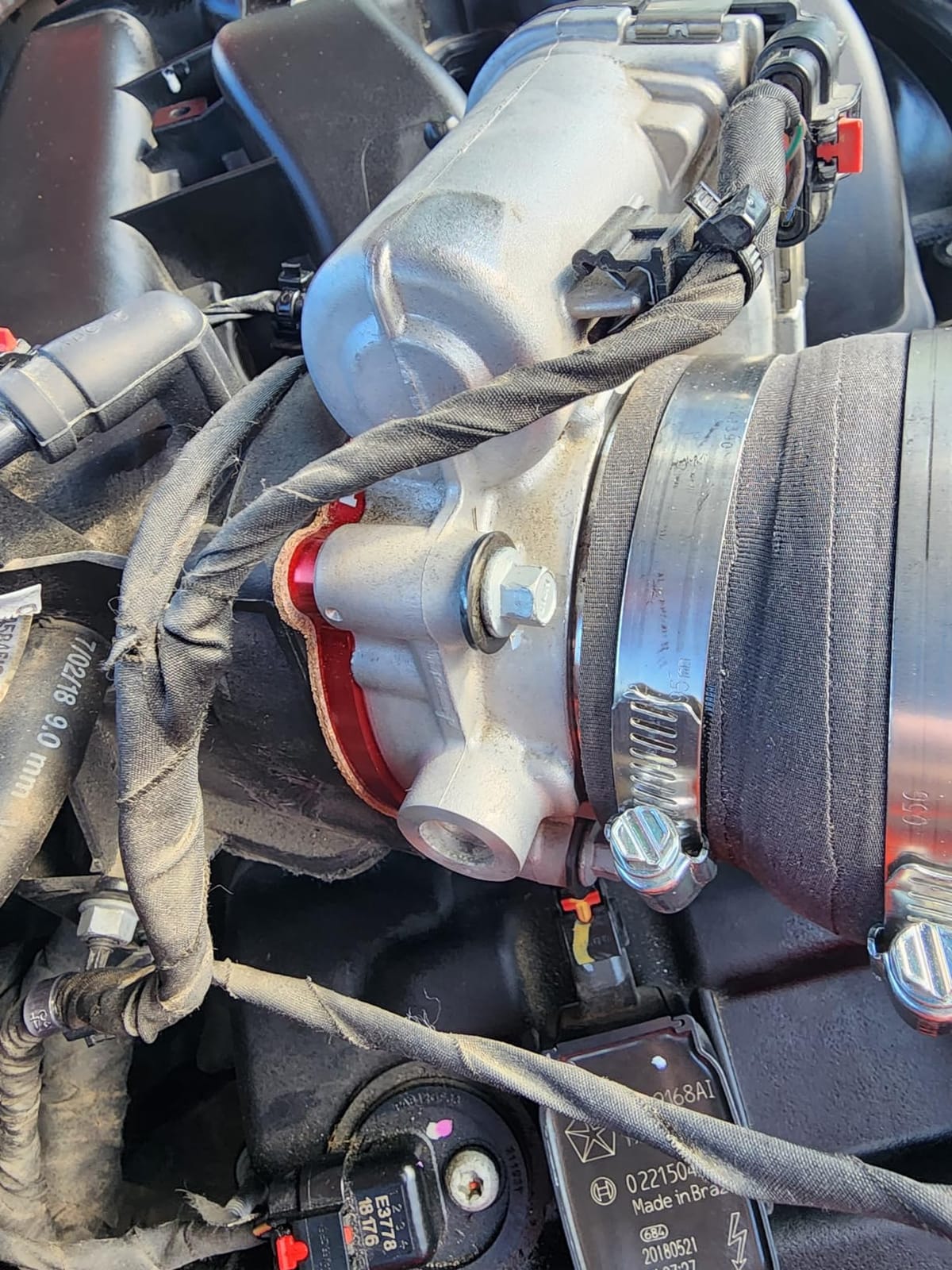 Rough Country Throttle Body Spacer for Jeep Wrangler JK/JL&JT | 3.6L - 10561,Black customer photo 2
