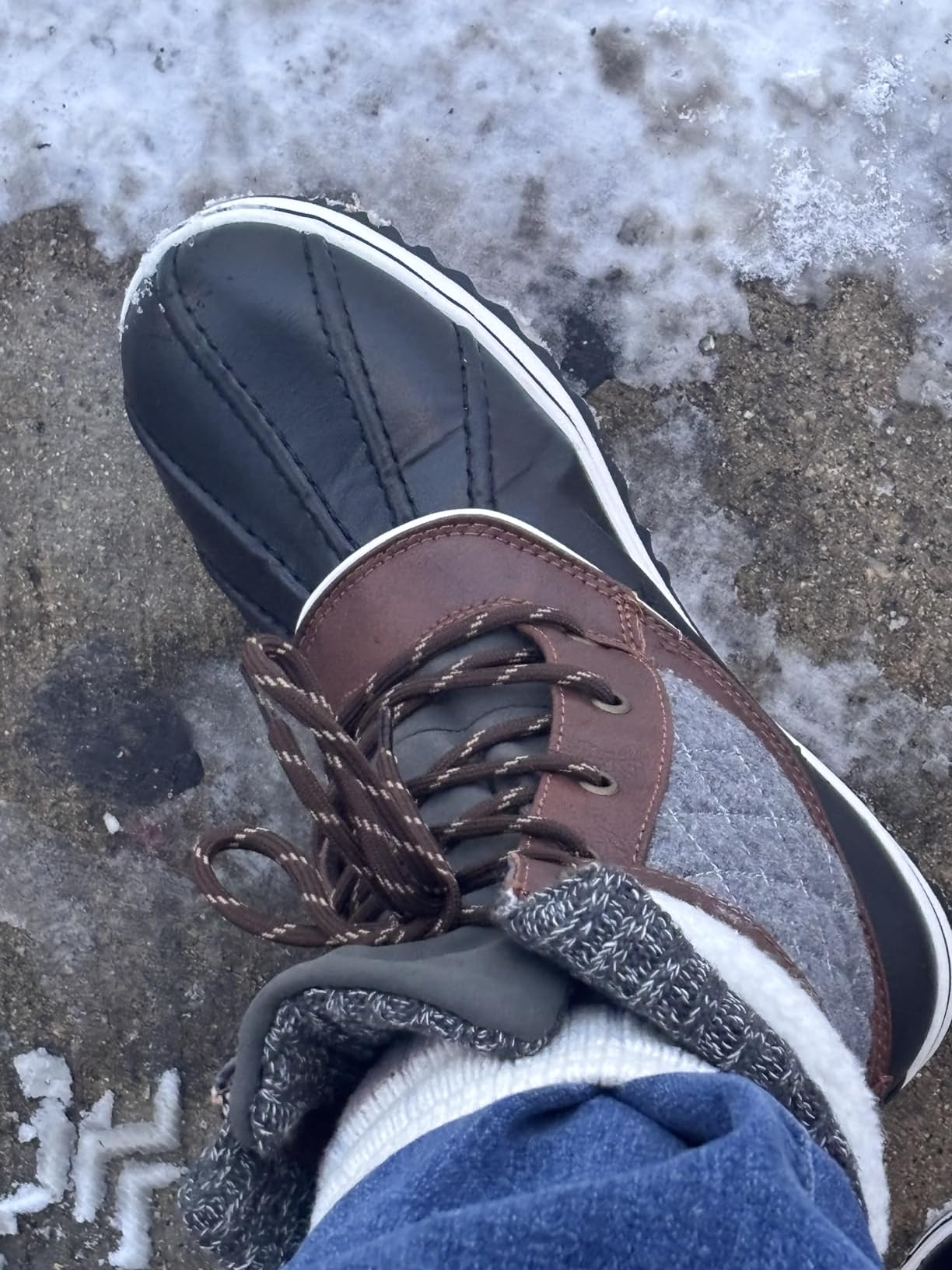 DREAM PAIRS Women's Mid Calf Duck Winter Boots customer photo 1