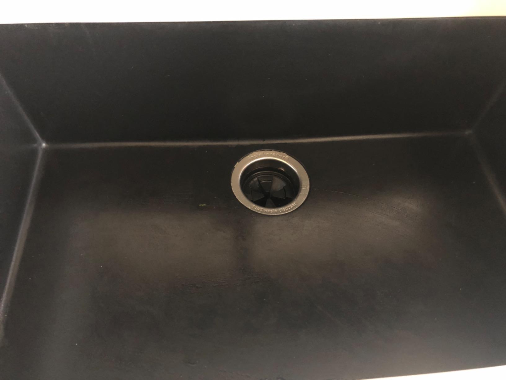 Ruvati 33x22-in Midnight Black epiGranite Drop-in Sink - RVG1080BK customer photo 2