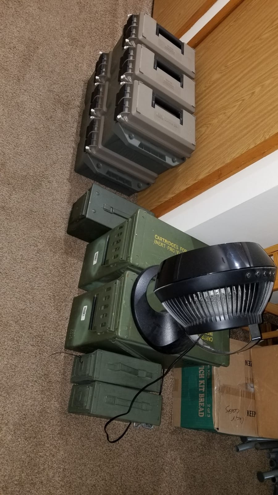 MTM AC5C 5-Can Ammo Crate Mini, Convenient size, Store 650 rounds of 9mm bulk ammo, Stackable, easy carry and transport of multi-caliber ammo, Rugged tactical carrying crate customer photo 2