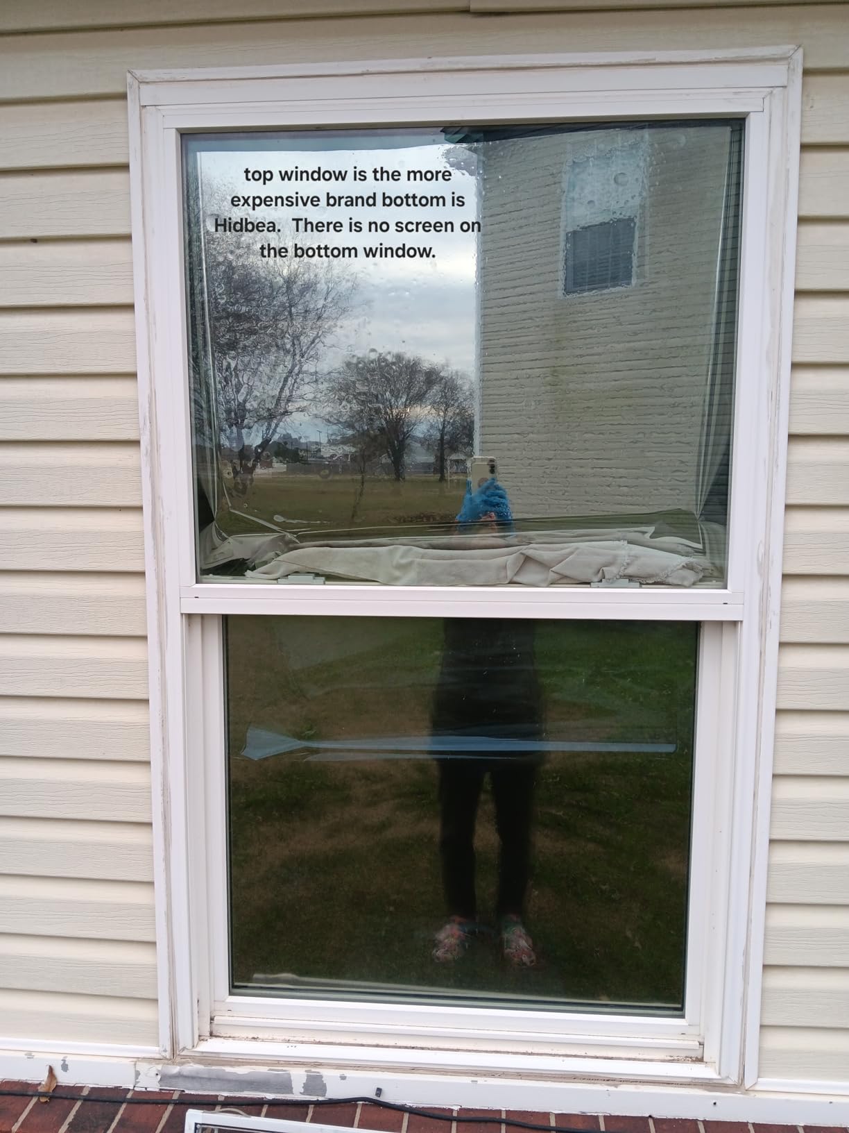 HIDBEA Frosted Window Privacy Film, Non Adhesive, 17.5 x 78.7 Inch customer photo 2