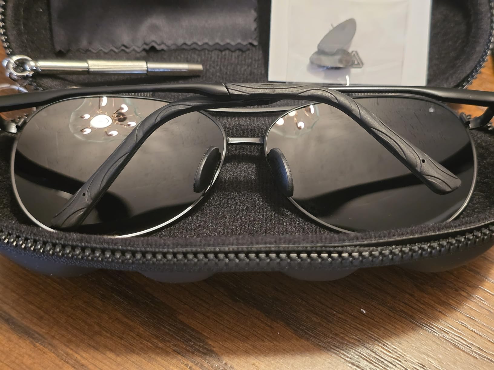 mxnx Aviator Sunglasses for Men Polarized Women Mens Outdoor Sun Glasses customer photo 2