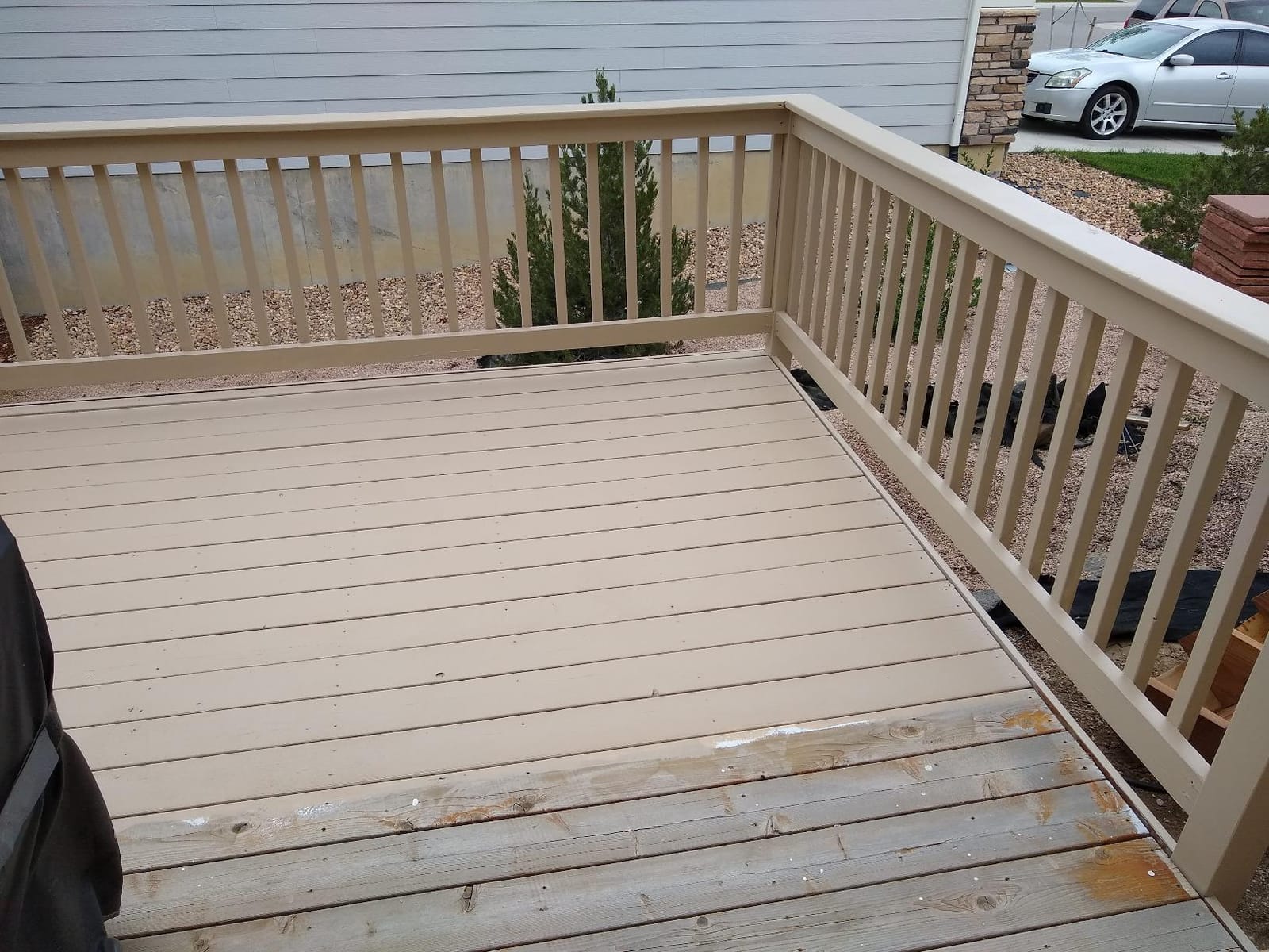 Liquid Rubber Polyurethane Deck Coating - Textured, Neutral Beige, 1 Gallon customer photo 1