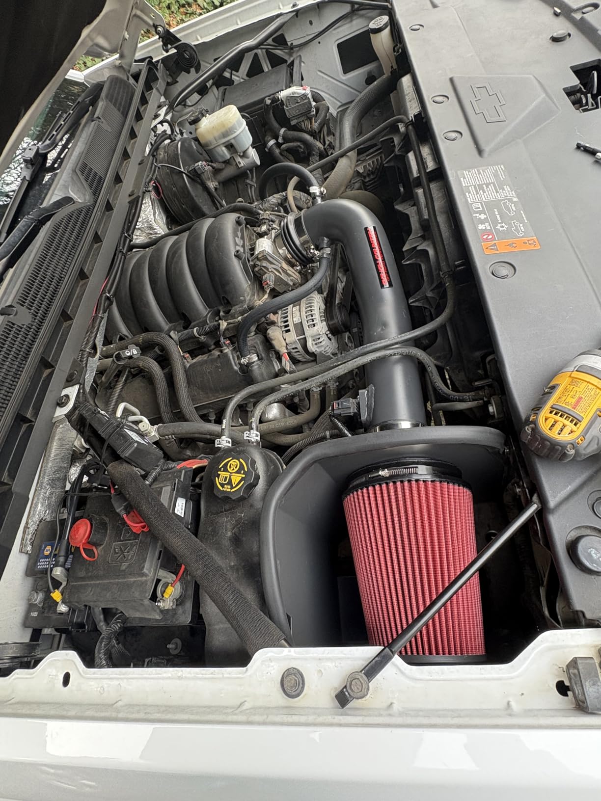 Rough Country Cold Air Intake for Chevy Silverado & GMC Sierra 1500 (2014-2018) 5.3L/6.2L - Increases Horsepower, Towing Power & Acceleration customer photo 2
