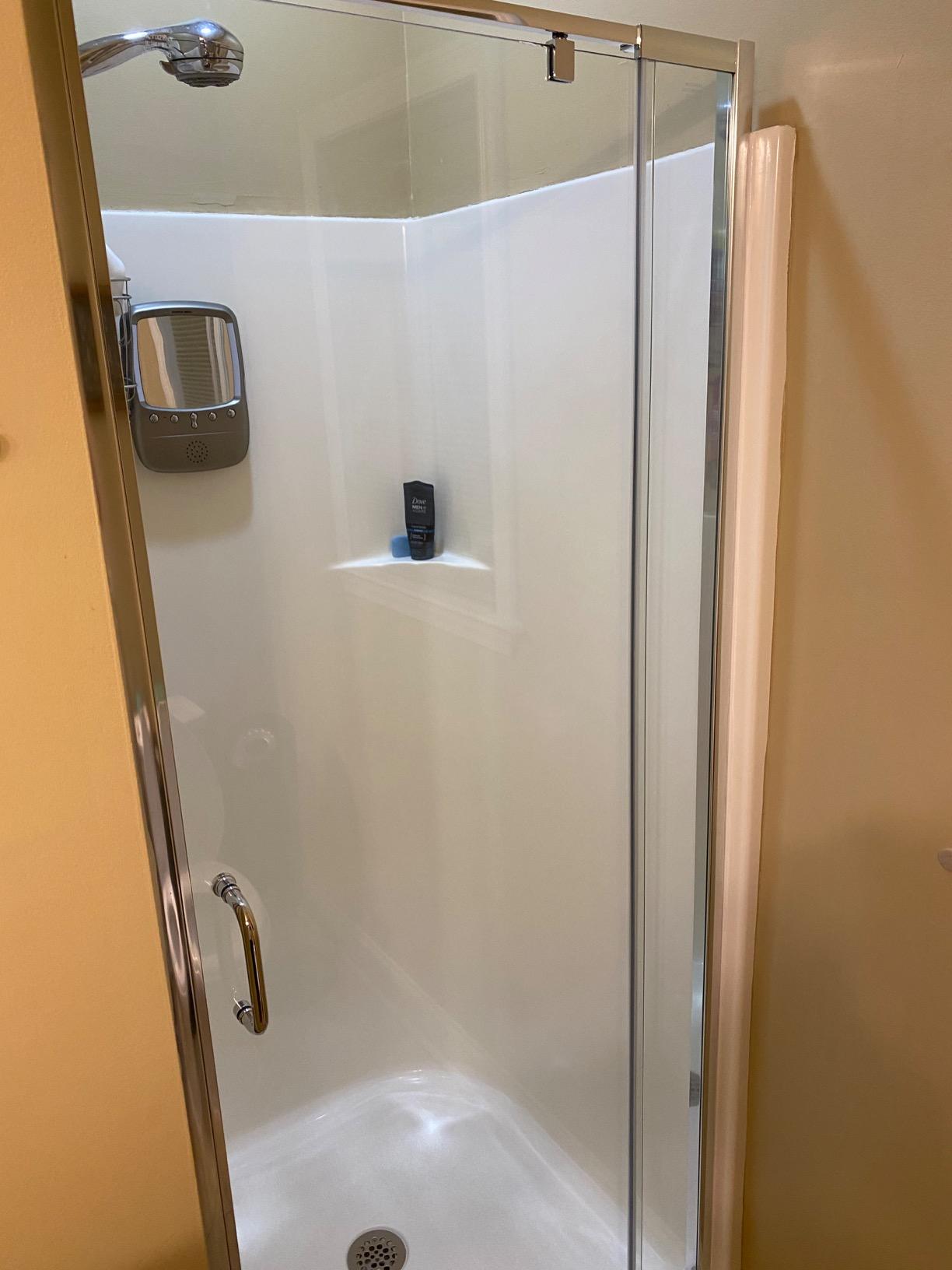DreamLine Flex 44-48 in. W x 72 in. H Semi-Frameless Pivot Shower Door in Brushed Nickel, SHDR-2248720-04 customer photo 2