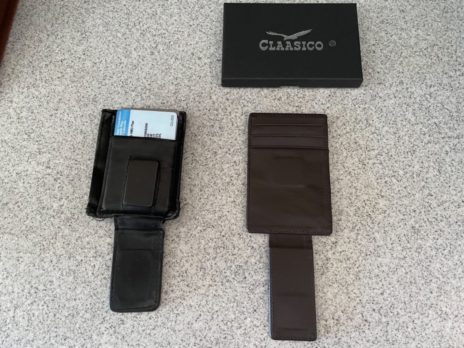 Claasico Men’s Leather Money Clip Wallet – RFID Blocking Strong Magnetic Clip customer photo 2