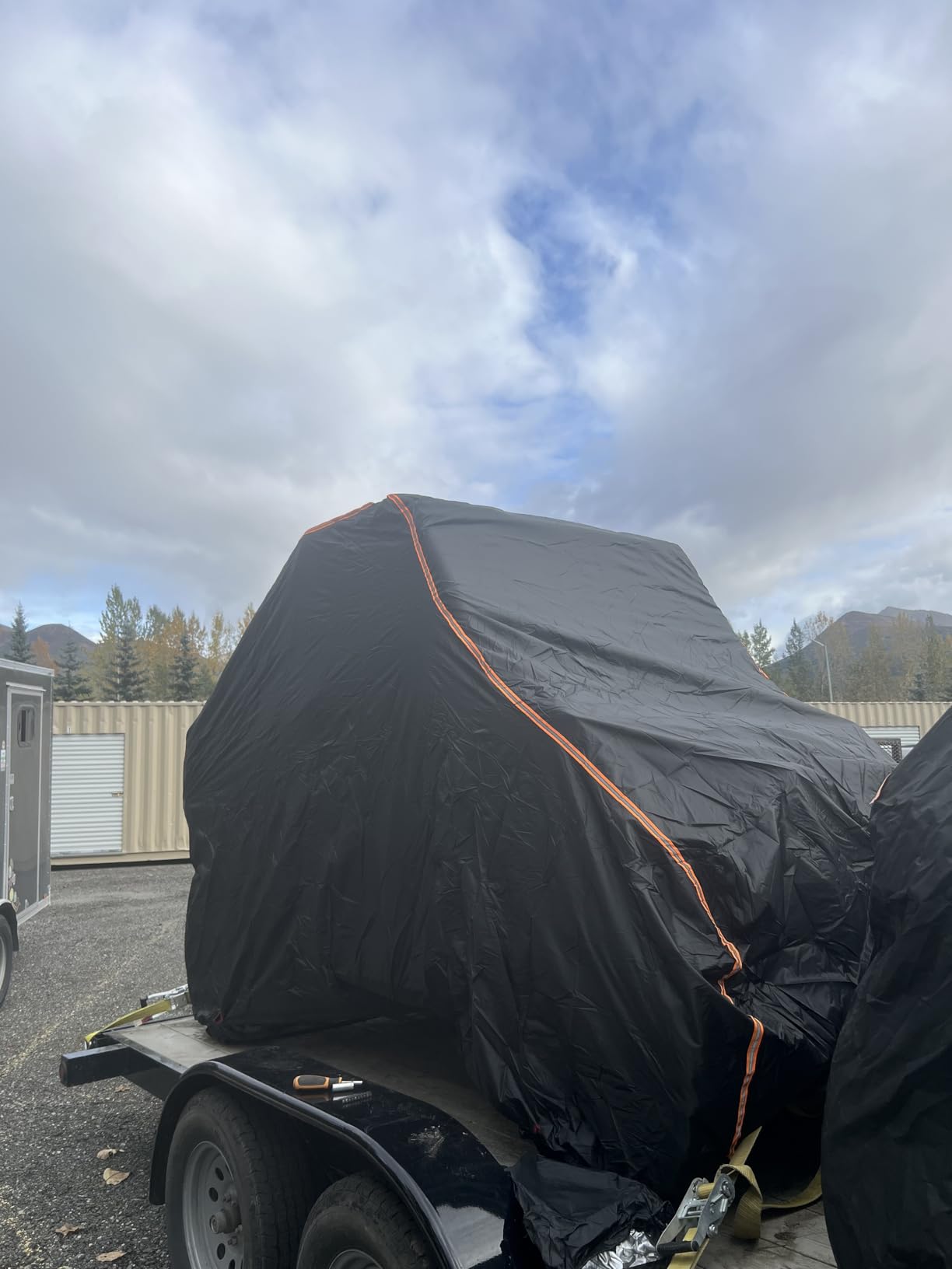 KEMIMOTO UTV Cover 2 Seater All-Weather Protection, Compatible with Polaris Ranger XP 1000/ Mule/Pioneer/Wolverine/CFMOTO UForce, Ranger Cover 2-3 Seater PU Oxford Cloth Windproof Medium Size customer photo 1