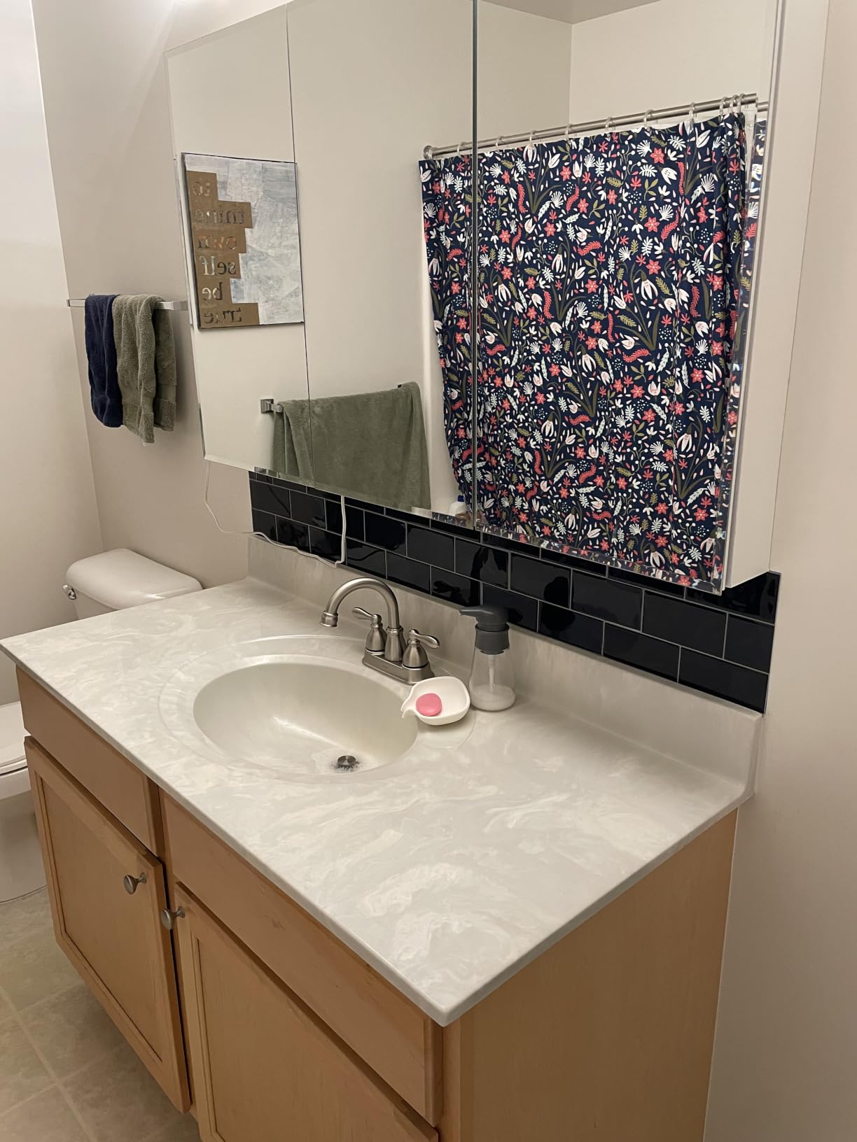 STICKGOO 10-Sheet Peel and Stick Subway Tile, Stick on Tiles Backsplash for Kitchen & Bathroom in White (Thicker Design) customer photo 2
