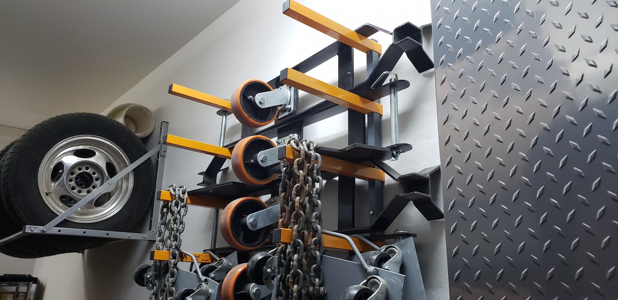 BORA Wood Rack 4-Level Heavy Duty Lumber Storage Rack Wall Mount PBR-0410 customer photo 1