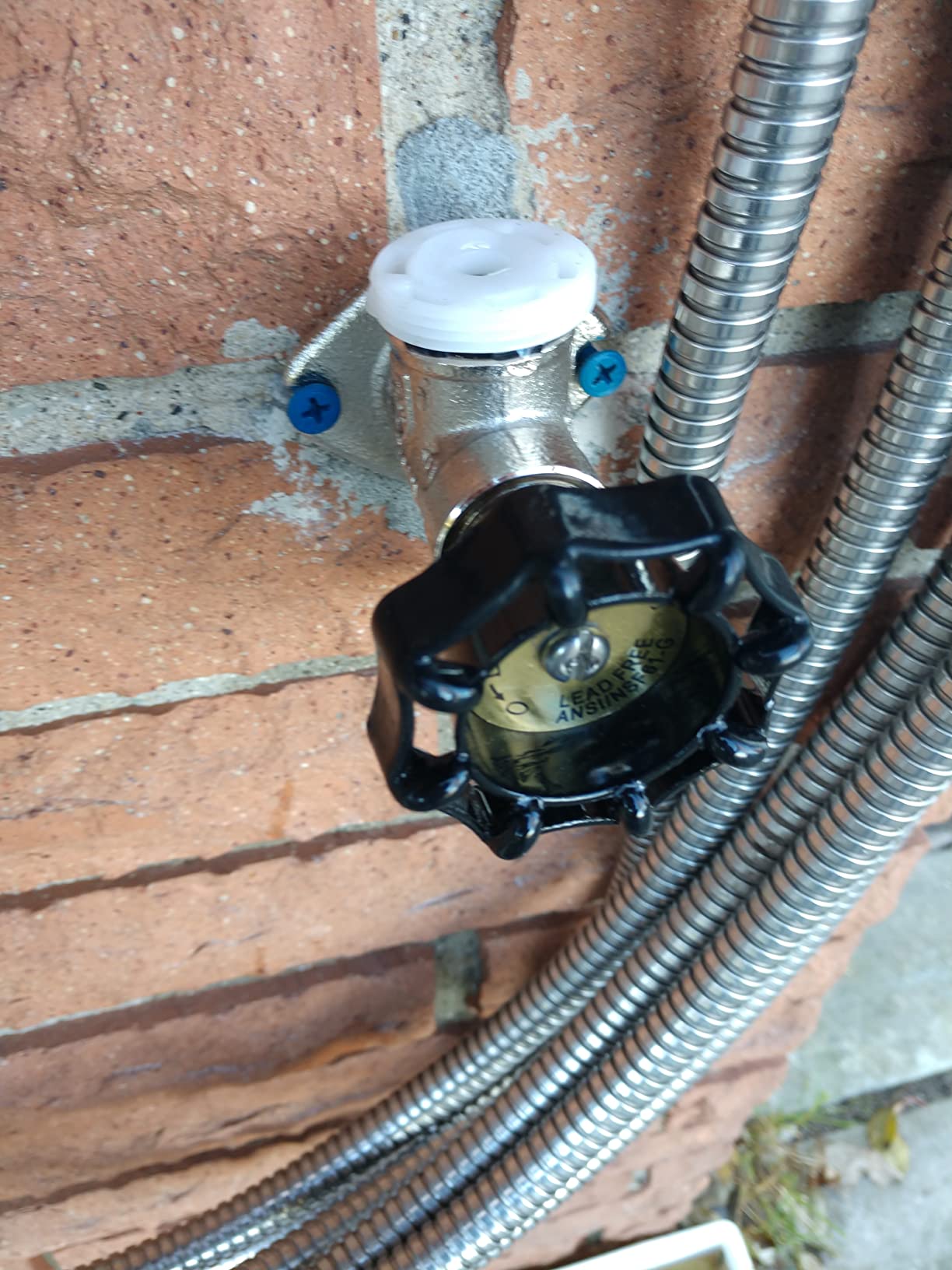 Midline Valve 6 Inch Frost-Free Anti-Siphon Sillcock with Integral Vacuum Breaker – Chrome-Plated Brass, Lead-Free, 1/2