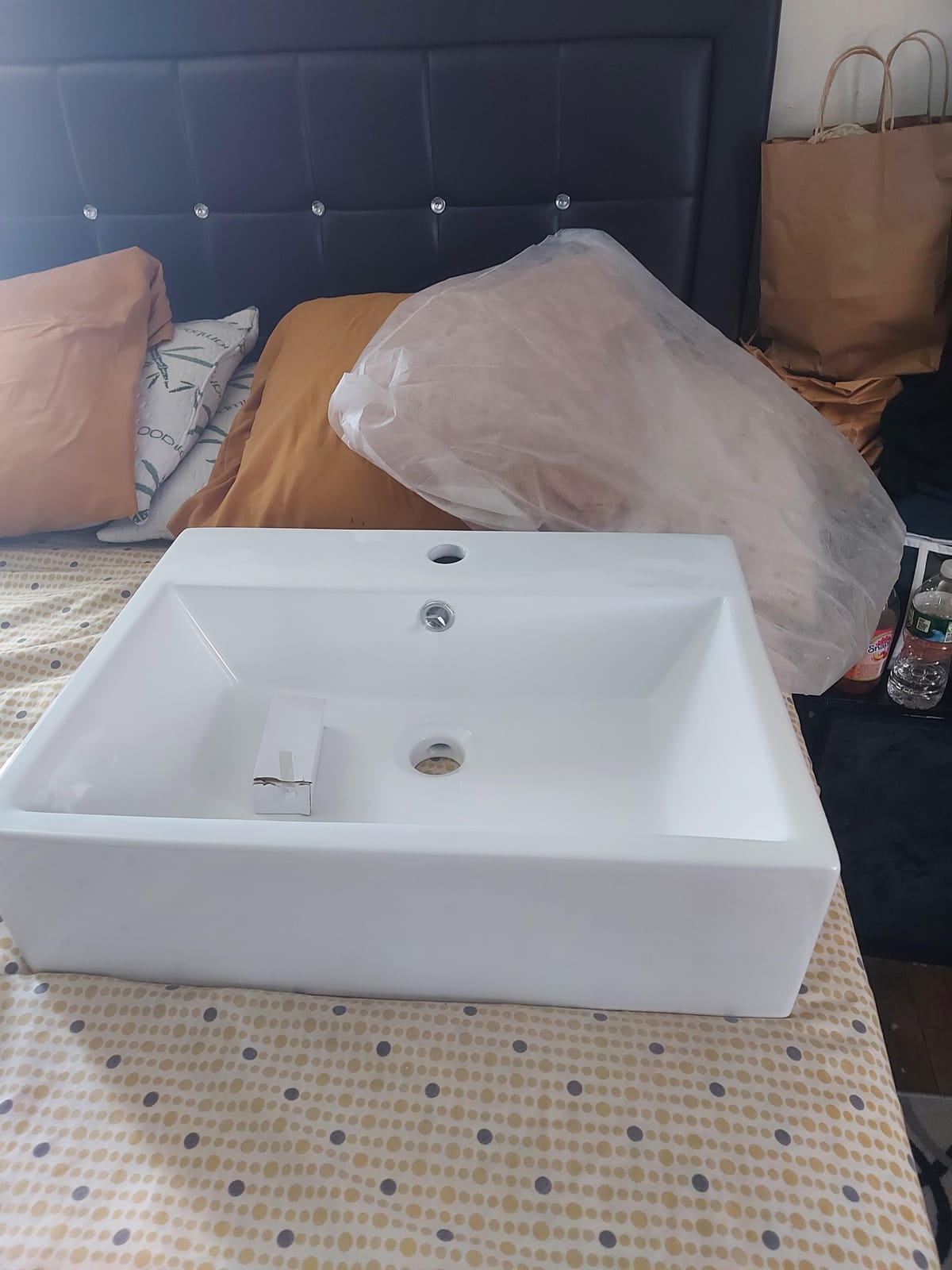 Lordear Floating Bathroom Sink Wall Mounted 21
