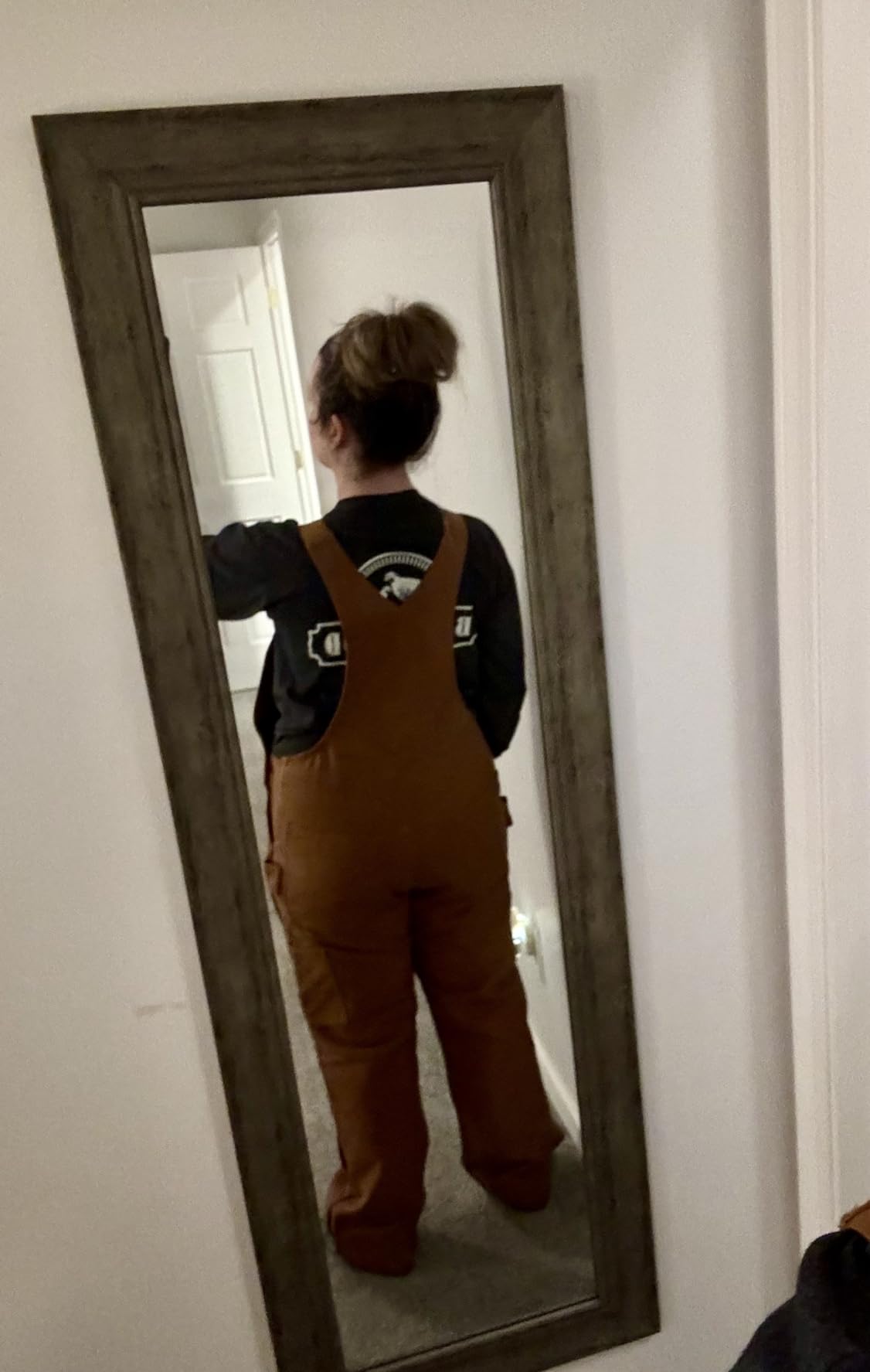 Carhartt Women's Washed Duck Insulated Bib Overall customer photo 1