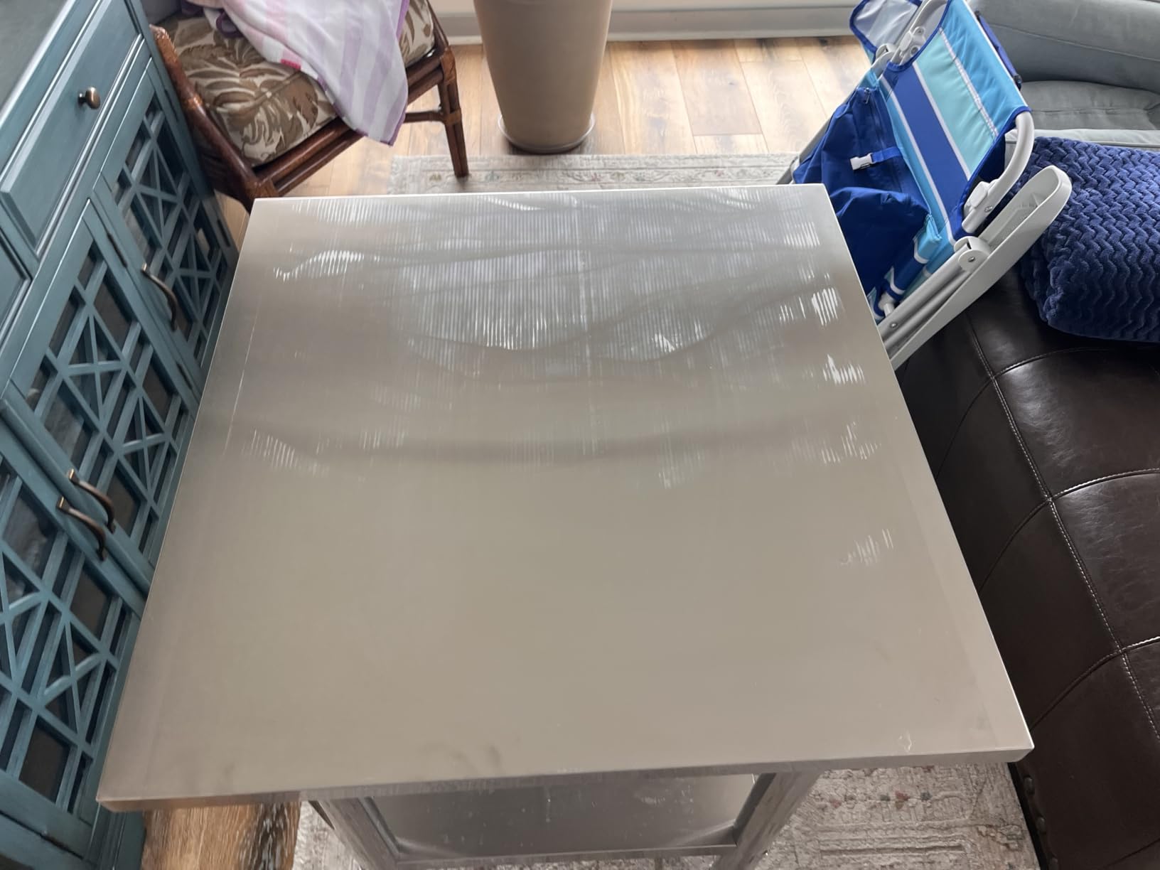VEVOR Stainless Steel 24 x 24 x 32 Inch Commercial Kitchen Prep Work Table customer photo 2