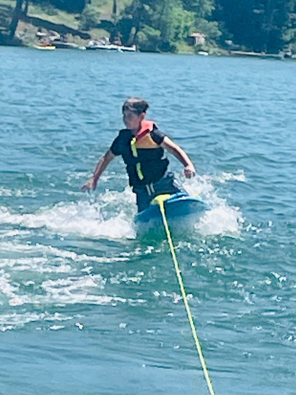 ZUP You Got This 260 Board and Handle Combo with EVA Foam Padding, All-in-One Kneeboard, Wakeboard, Wakeskate, and Wakesurf Board for Kids, Teens, and Adults, 51.7