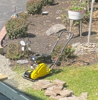 Stark USA 79cc Gas Plate Compactor, 2HP 2,000 lb Compaction Force, 17