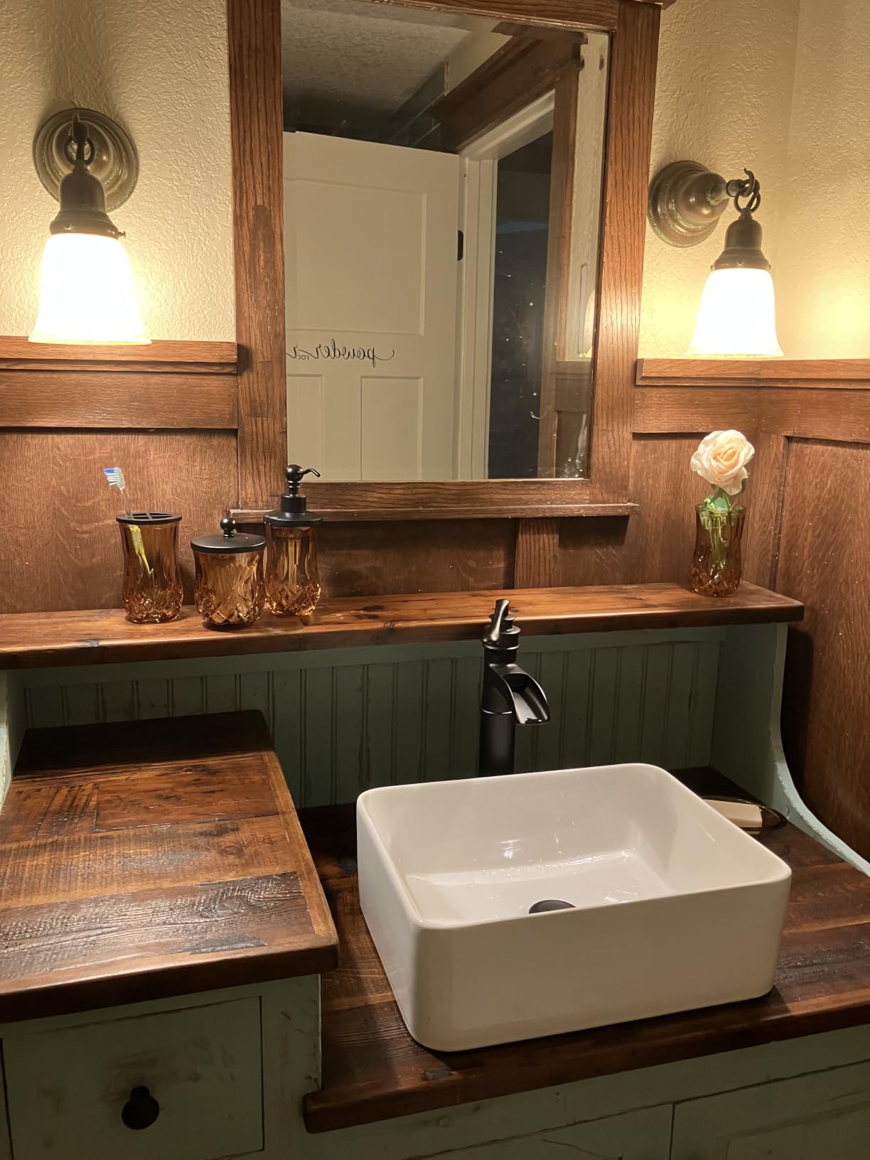 Kichae 15x15 Square Bathroom Vessel Sink Porcelain Ceramic White Vanity Sink Above Counter Modern Sink for Cabinet, Lavatory, Hotel Art Basin, Home Washing Basin customer photo 2