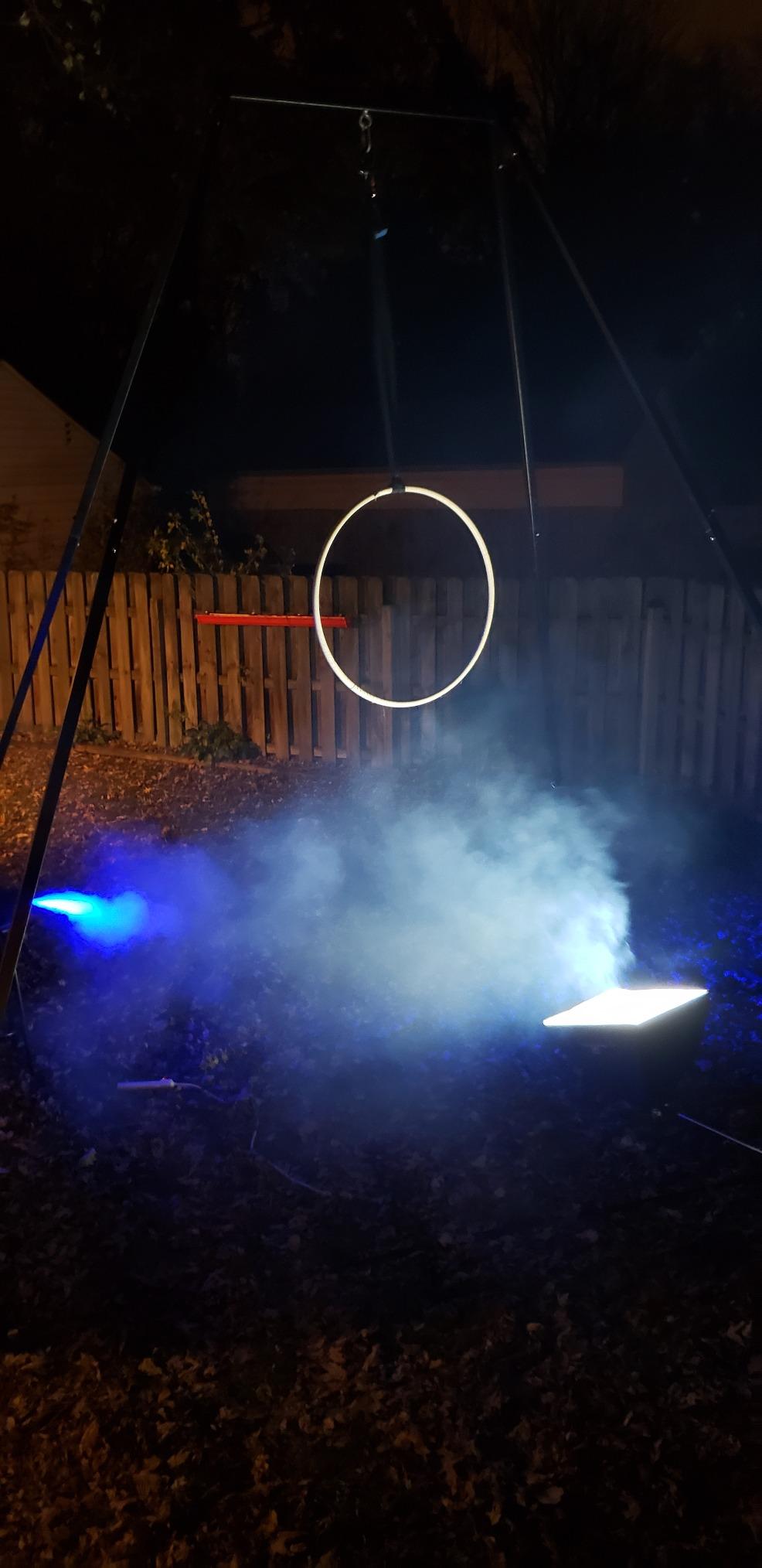 ATDAWN Fog Machine with Lights, Wireless Remote Control, Smoke Machine with 7 Colors Lights for Stage Party Effect, Halloween Wedding Special Event customer photo 2