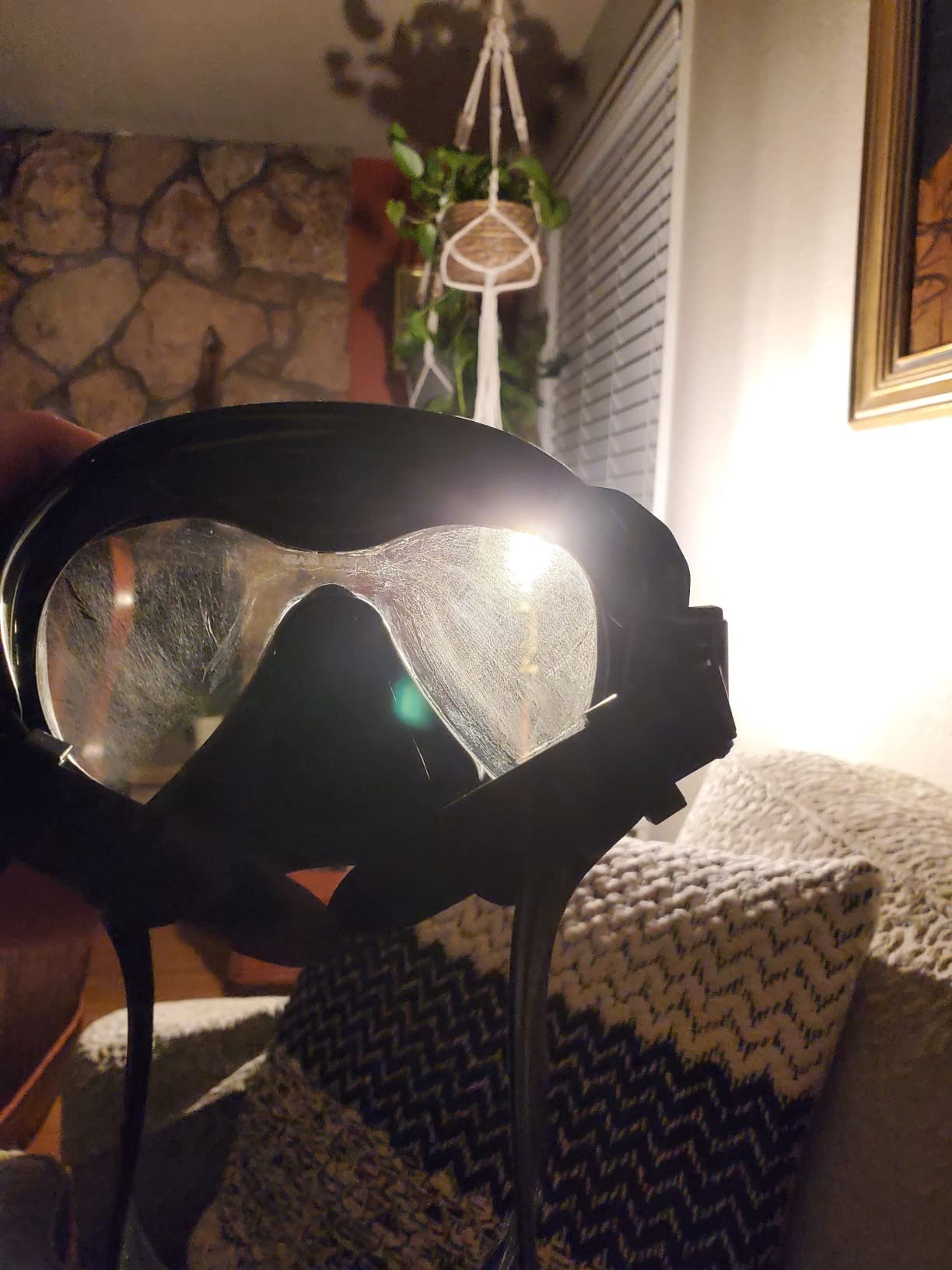 Snorkel Set Adults, Snorkel Mask and Dual Drain Valve Dry Snorkel customer photo 2