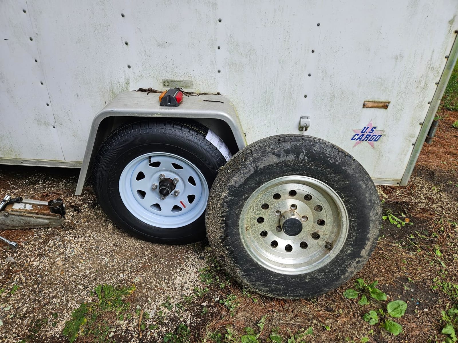 eCustomrim 2 Pack Trailer Tire Assembly ST205/75D15 Load C 5 Lug White customer photo 2