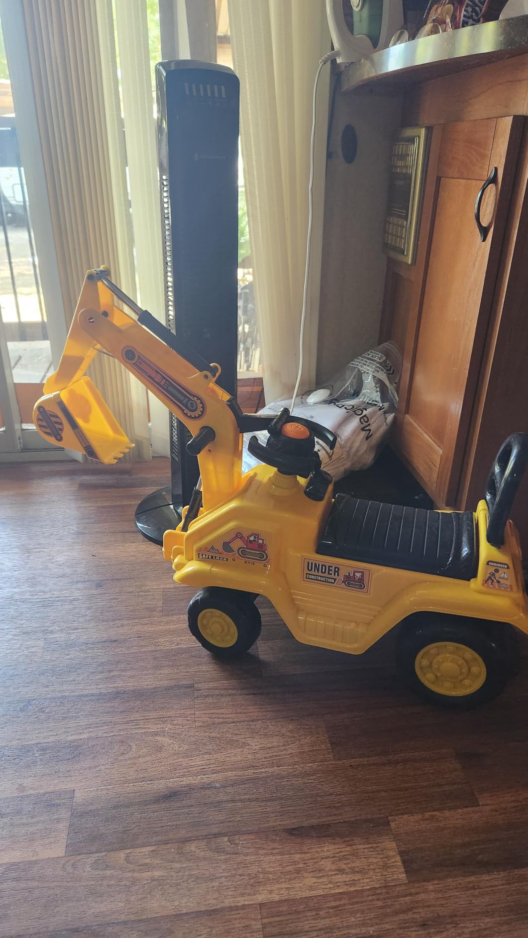 HOMCOM Ride On Excavator Pull Cart Kids Digger with Horn Ages 18-48 Months customer photo 2