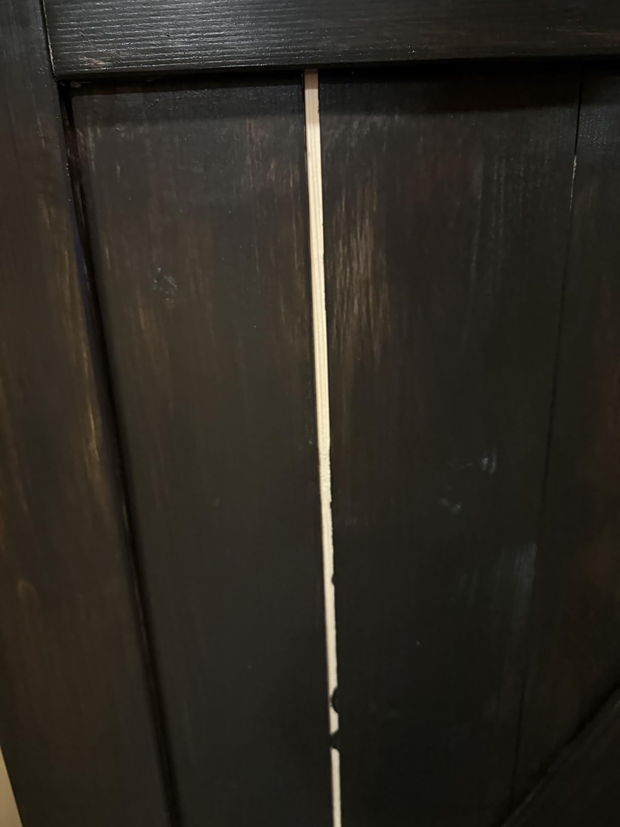 SmartStandard 36in x 80in Sliding Barn Wood Door, Natural, Fit 6-6.6FT Rail customer photo 1