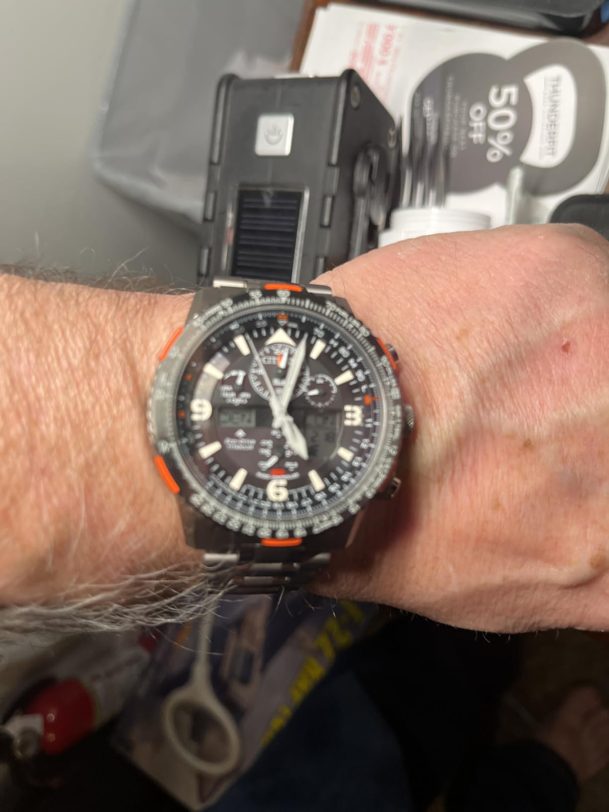 Citizen Men's Promaster Air Skyhawk Eco-Drive Pilot Watch customer photo 1