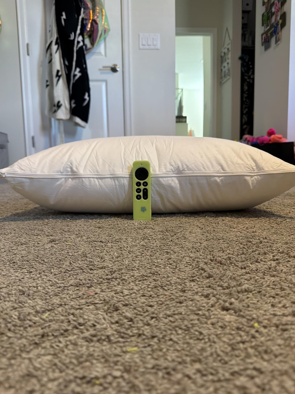 Three Geese Adjustable Layer Goose Feather Pillow,Assembled Bed Pillow, Soft Cotton Cover,Good for Side and Back Stomach Sleeper, Standard/Queen Size,Packaging Include 1 Pillow customer photo 1