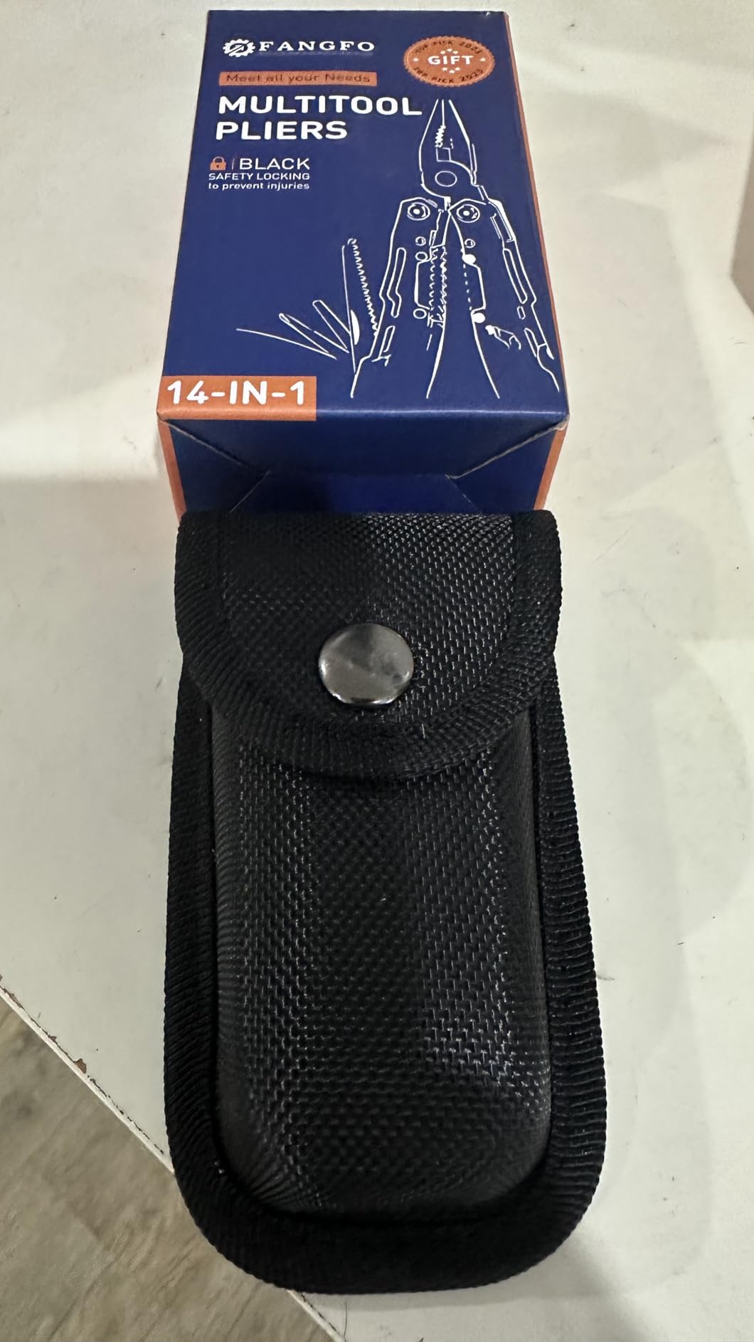 14-In-1 Multitool with Safety Locking, Professional Stainless Steel Multitool Pliers Pocket Knife, Bottle Opener, Screwdriver with Nylon Sheath ，Apply to Survival,Camping, Hunting and Hiking 1 Pcs customer photo 2