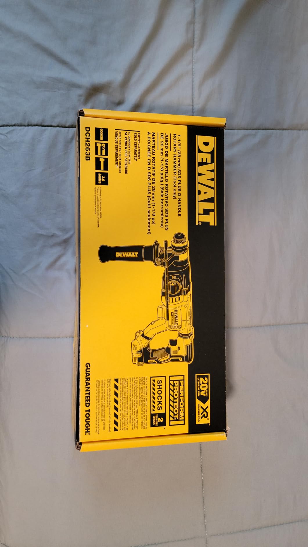 DEWALT 20V MAX Rotary Hammer, SDS Plus, 1-1/8-Inch, Tool Only (DCH263B) customer photo 1