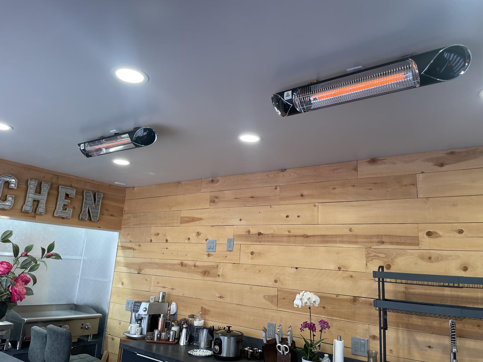 Briza Infrared Electric Patio Heater - Indoor/Outdoor Heater - Portable Wall/Garage Heater - 1500W - use with Stand - Mount to Ceiling/Wall) customer photo 2