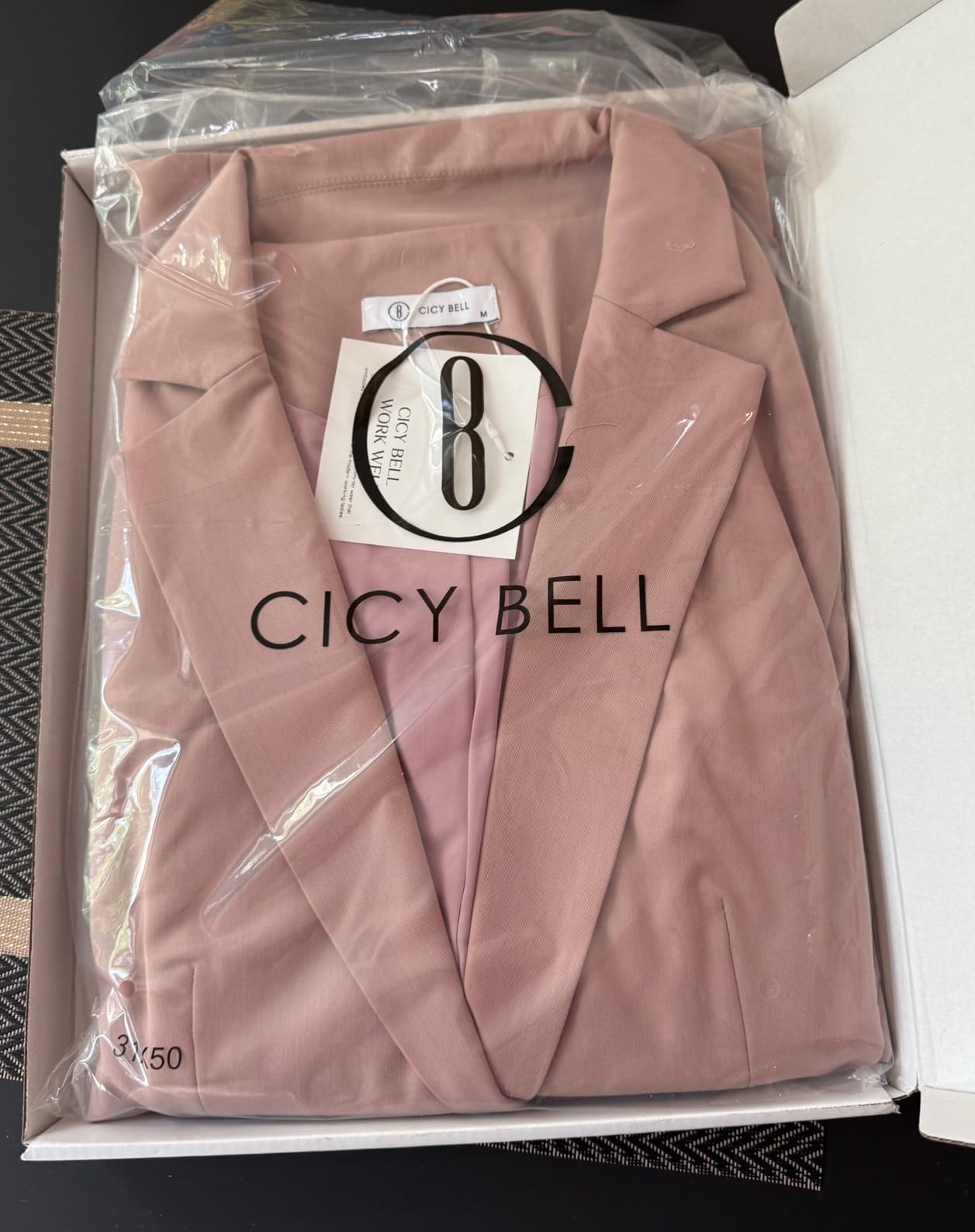 Cicy Bell Womens Casual Blazers Long Sleeve Work Office Suit Jackets Blazer customer photo 2