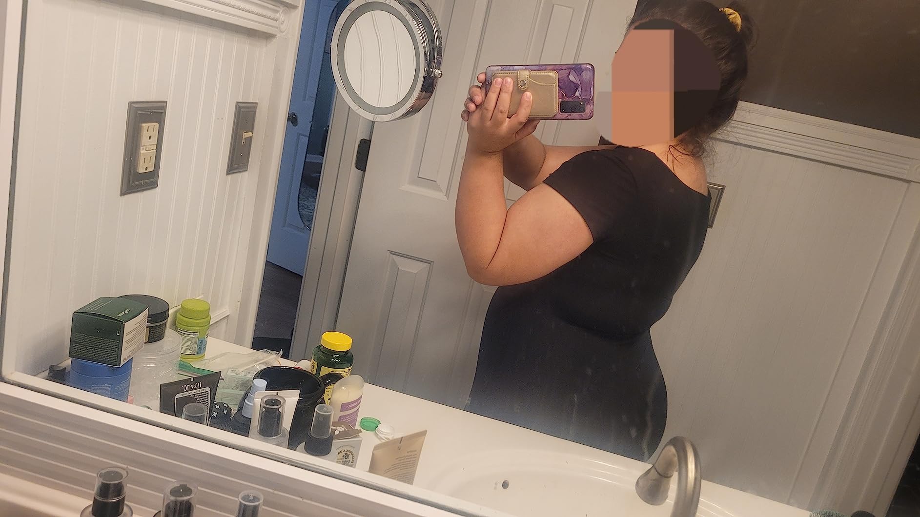 MOVWIN Tummy Control Shapewear for Women Plus Size High Waisted Butt Lifting Panties Thigh Slimmer customer photo 2