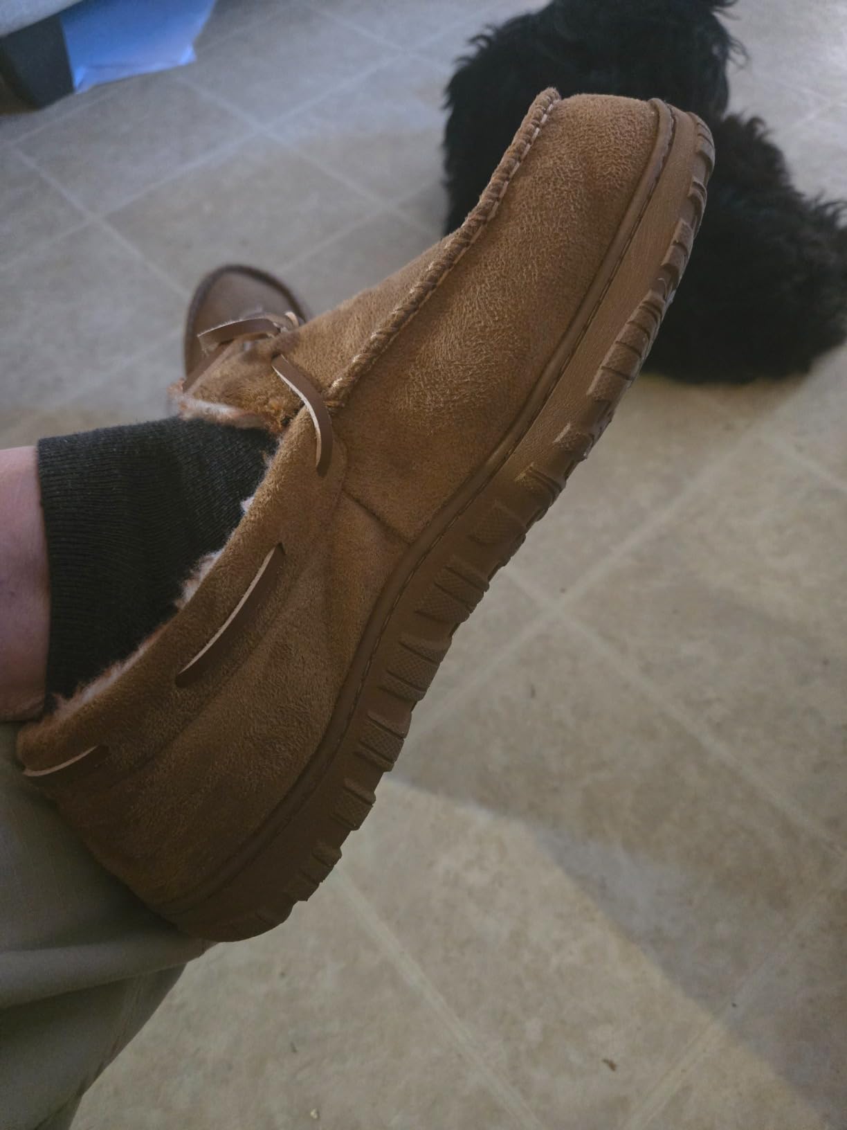 MIXIN Mens Moccasins Slippers Memory Foam House Shoes customer photo 2