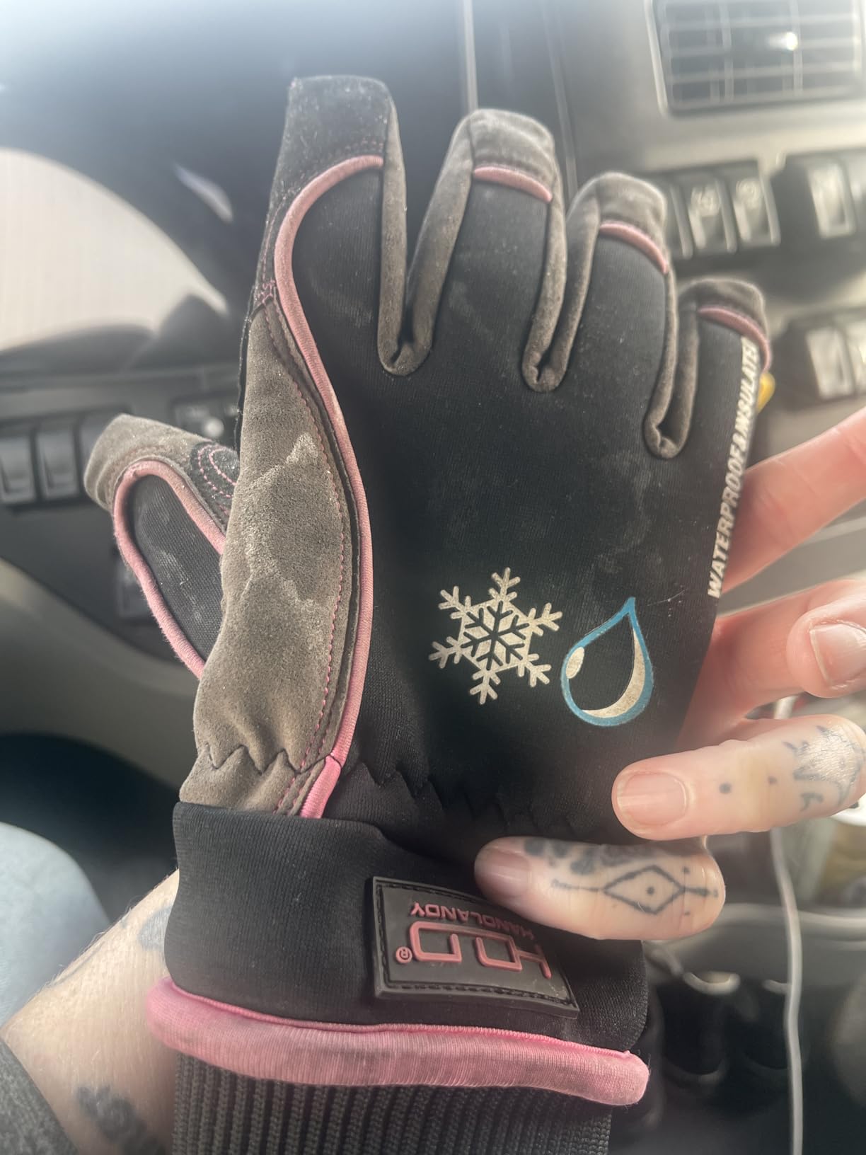 HANDLANDY Winter Work Gloves, 3M Thinsulate Waterproof Insulated Glove for Men Women customer photo 1