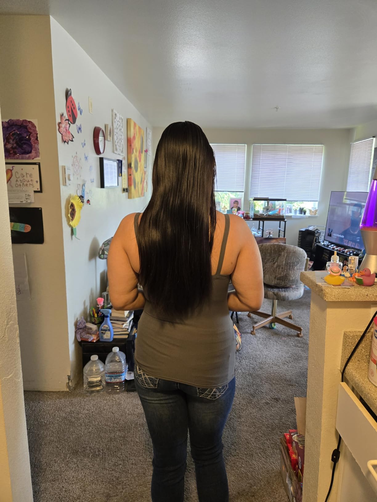 Hair Food Coconut & Argan Oil Heat Protectant Leave-In Spray for All Hair Types, 450°F Heat Protection, Sulfate-Free, Paraben-Free, Dye-Free, Alcohol-Free, Adds Shine, 6.4 Fl Oz customer photo 2