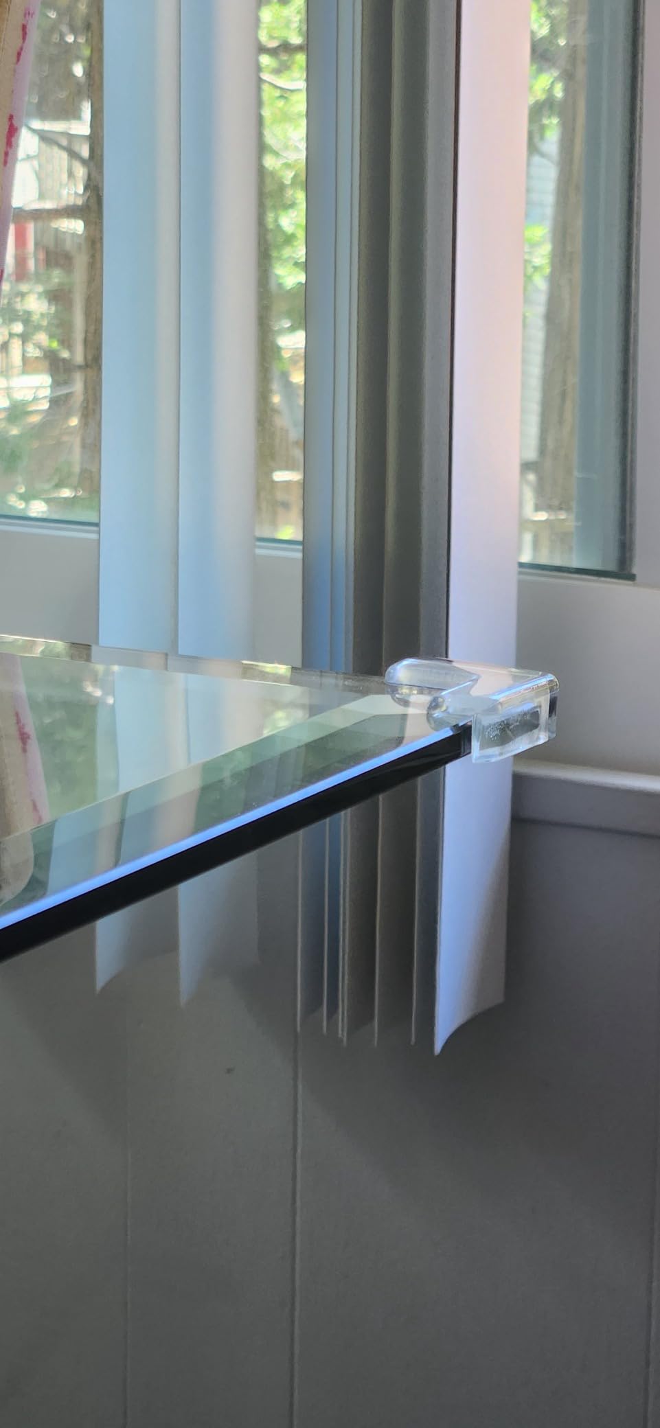 LOMILY Clear Corner Guards(12 Pack),Table Corner Protectors,Clear Edge Safety Bumpers,High Resistant Adhesive Gel,Corner Protector for Baby,Kids,Furniture,Cabinet,Glass,Coffee Table,ect. customer photo 1