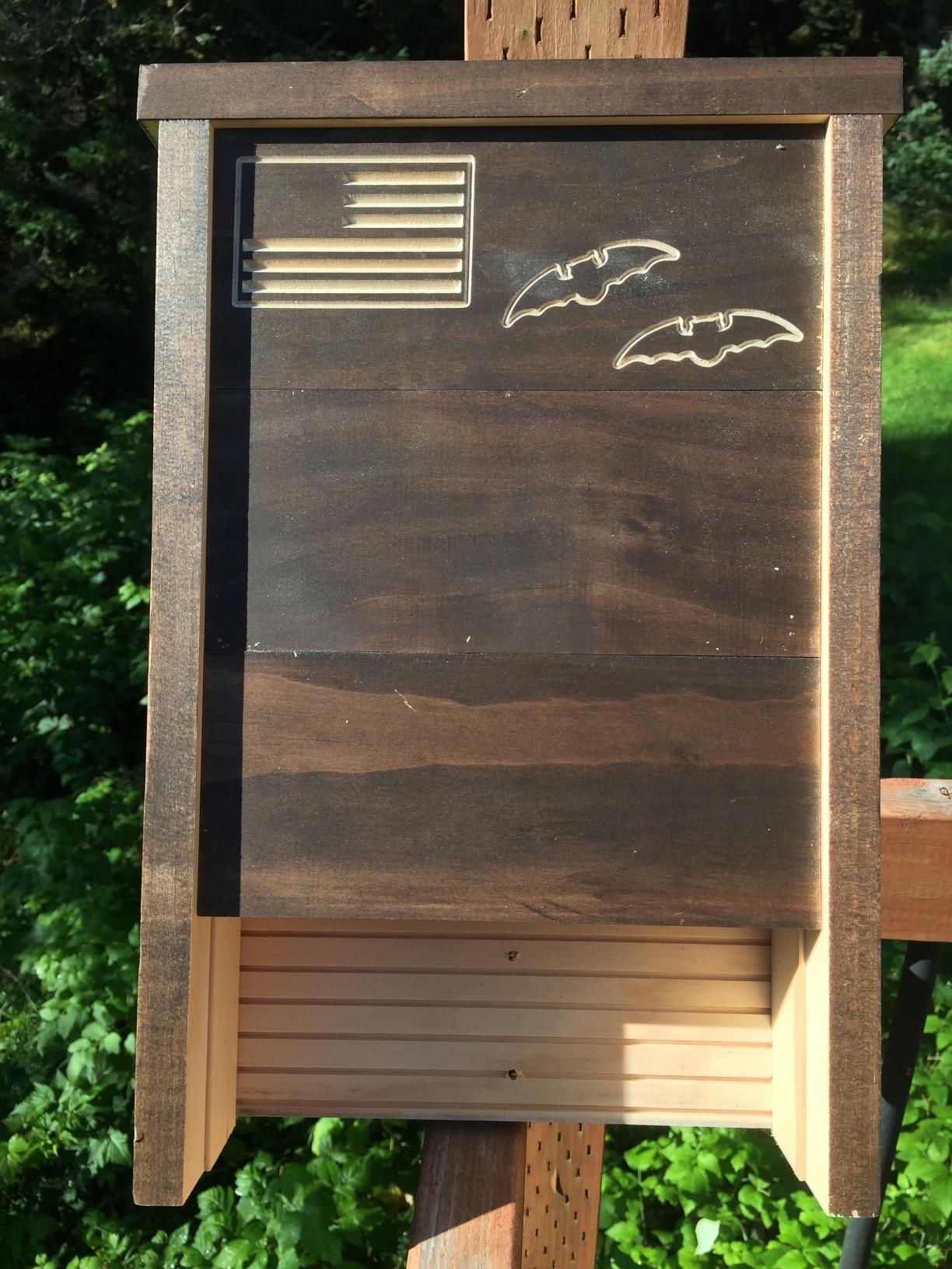 Made in USA, Premium-Grade Red Cedar Bat House, 2 Chamber Bat Box, Easy-to-Install Wooden Bat House Kit, Weather-Resistant Bat Houses for Outdoors, Includes Mounting Screws - Applewood Outdoor customer photo 1