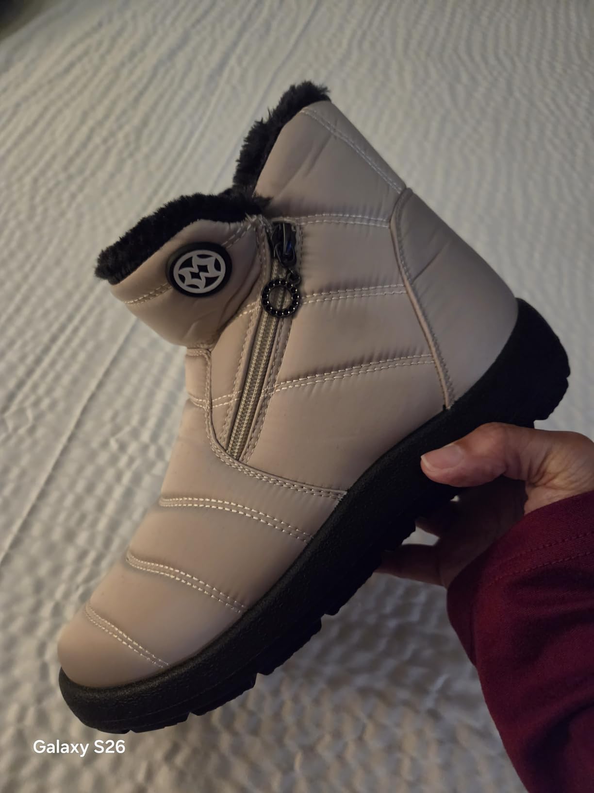 Hsyooes Snow Boots for Women Winter Boots Waterproof customer photo 1