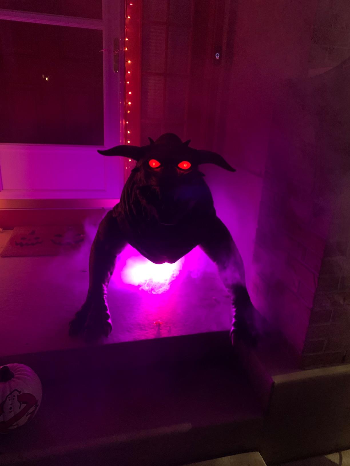 Fog Machine Smoke Machine with LED Lights and 12 Color Light Effects | 2000CFM Smoke Maker, Wired and Wireless Remote Control, 500W Fog Maker for Halloween, Outdoor, Wedding, Parties, DJ Stage customer photo 2