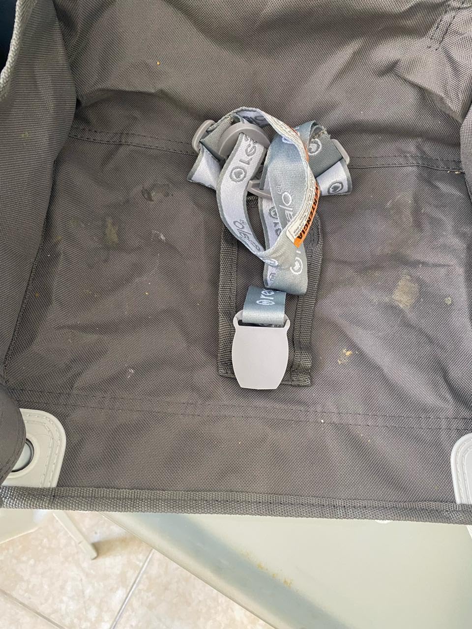 Regalo My Chair Portable Baby Booster Seat with Tray, Foldable, Gray customer photo 1