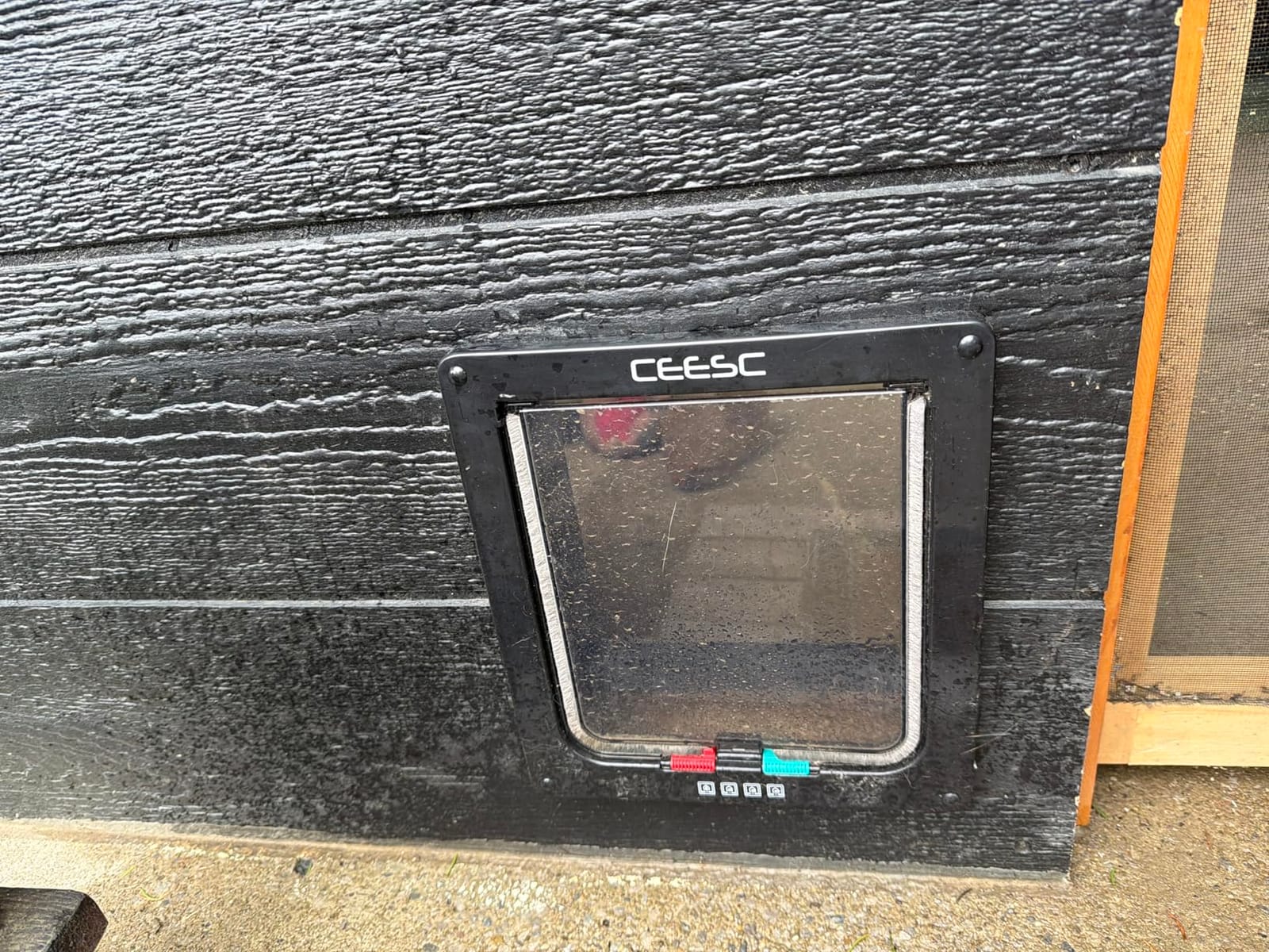 CEESC X-Large Cat Door for Pets up to 25 lbs, Weatherproof, White customer photo 1