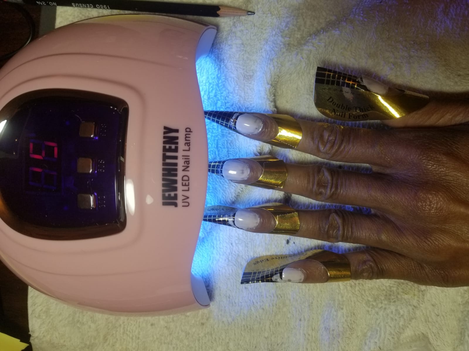 UV LED Nail Lamp 54W, Professional Nail Dryer Gel Polish Light, UV Light with 3 Timer Setting, Curing Gel LED Dryer, Art Tools with Automatic Sensor, LCD Display customer photo 2