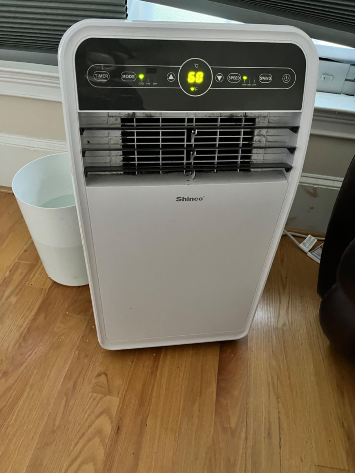 Shinco 12,000 BTU(7,500 BTU SACC) Portable Air Conditioner, Portable AC Unit with Built-in Cool, Dehumidifier&Fan Modes for Room up to 450 sq.ft, with Remote Control, 24 Hour Timer, Installation Kit customer photo 2
